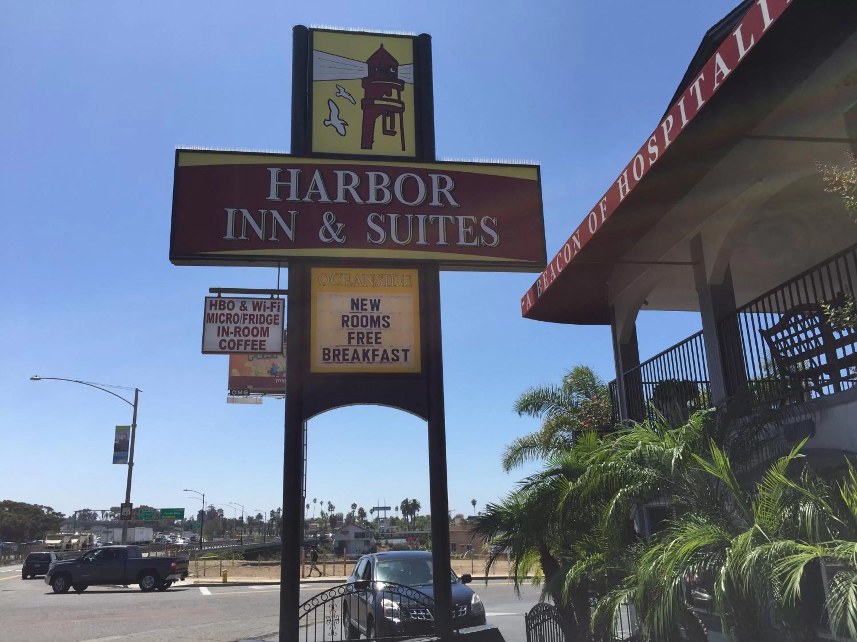 Property logo or sign in Harbor Inn & Suites Oceanside