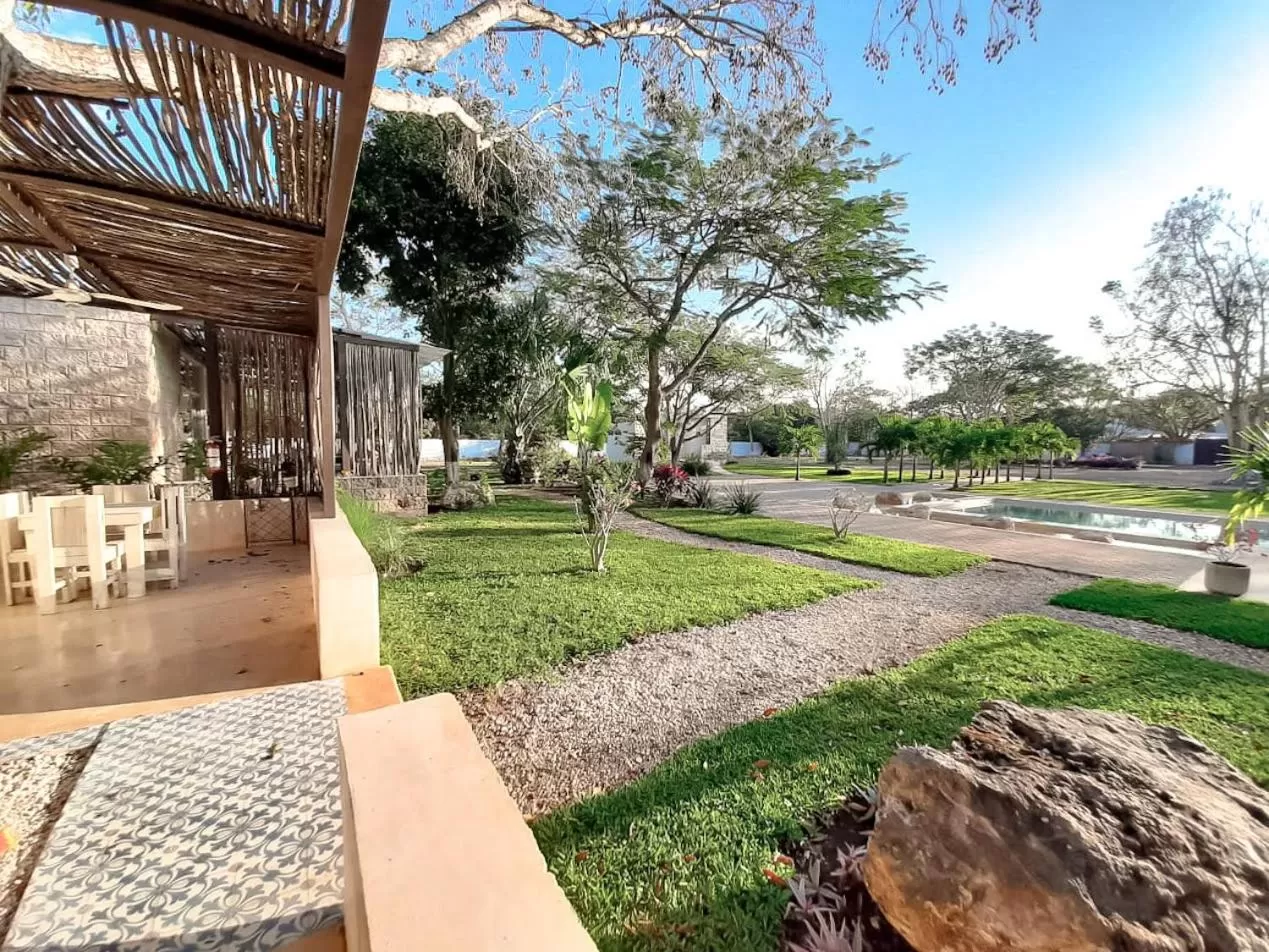 Patio, Garden in Hotel Casa de Campo Conkal Merida