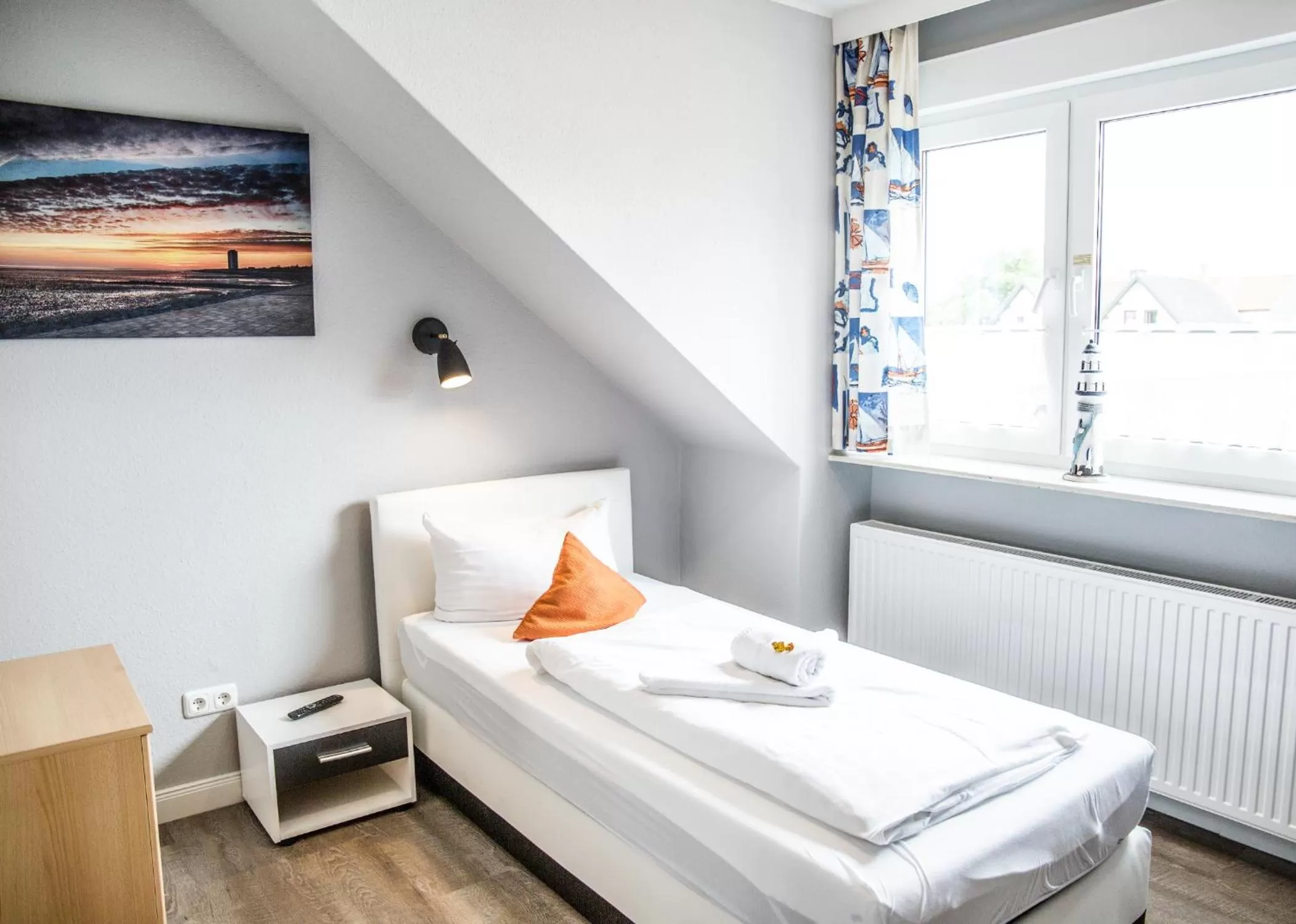 Bed in Hotel Tum Stüürmann