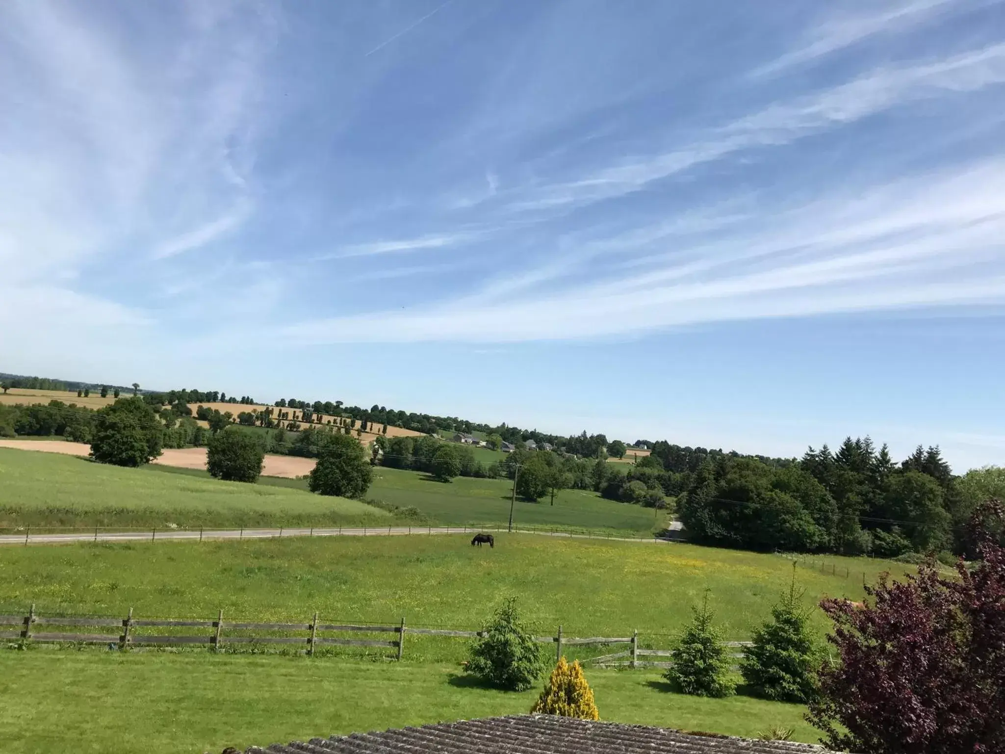 Garden view in Les Bouyeres