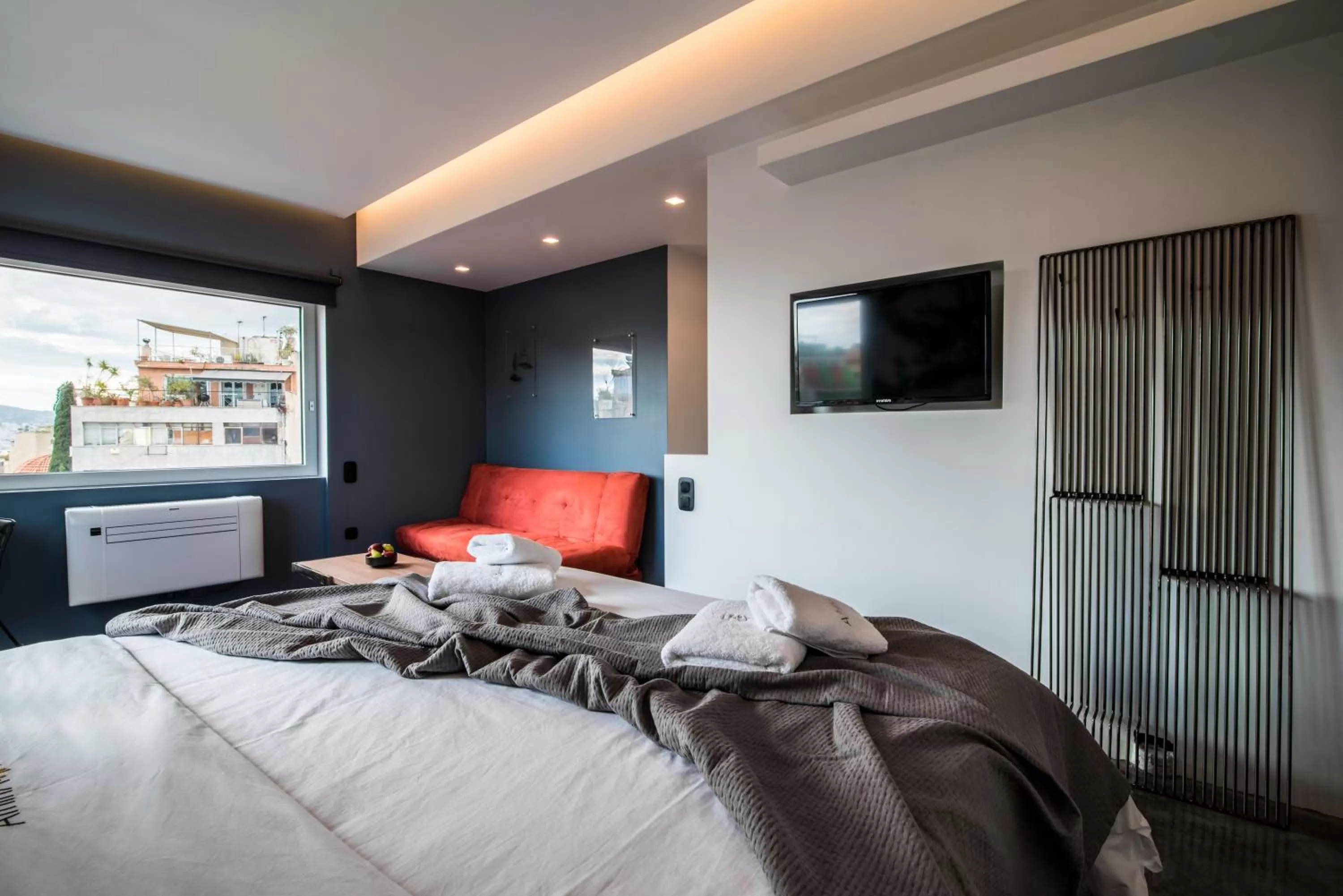 Bed in AthinA STREETAPARTMENTS