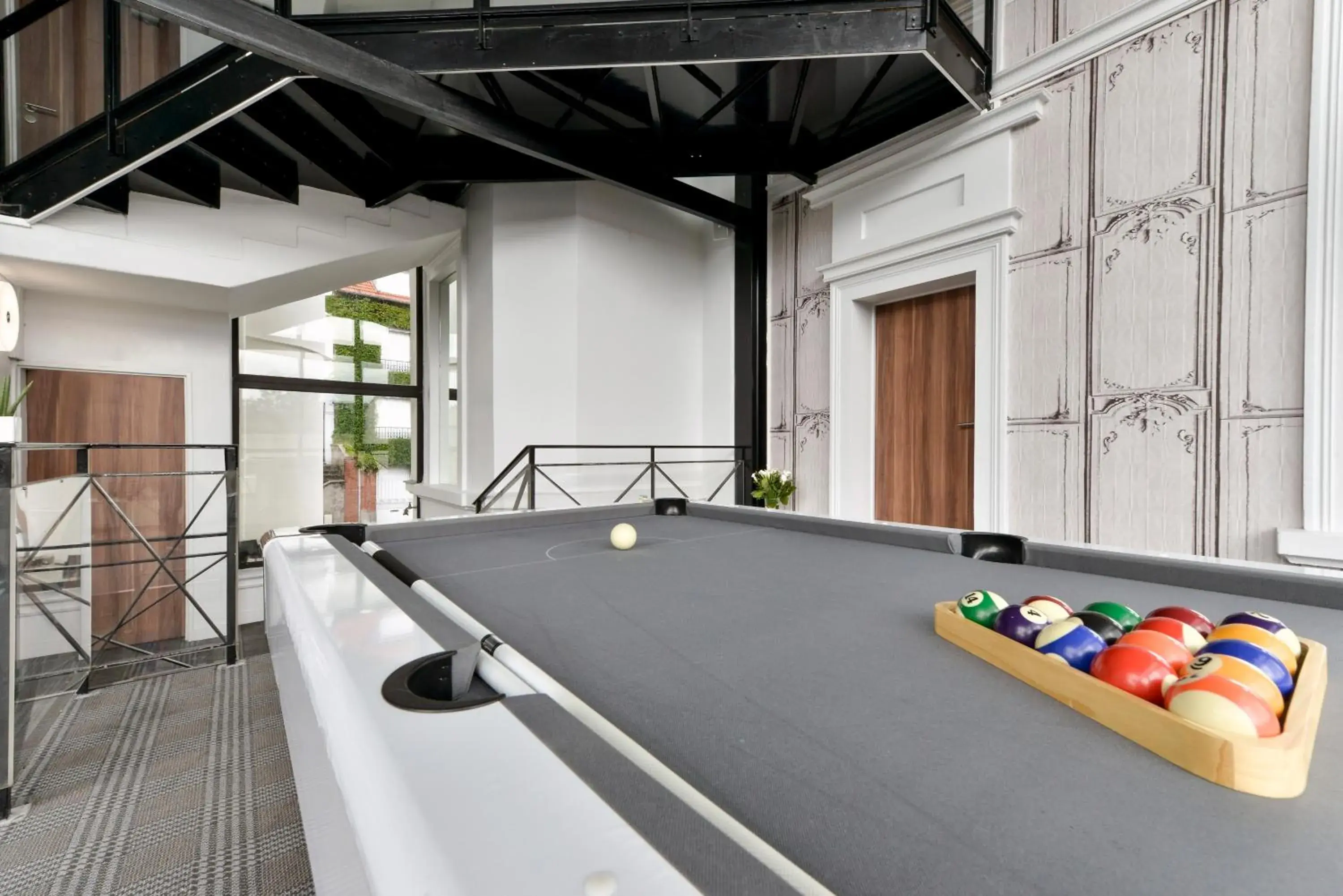 Property building, Billiards in Hotel Atrium