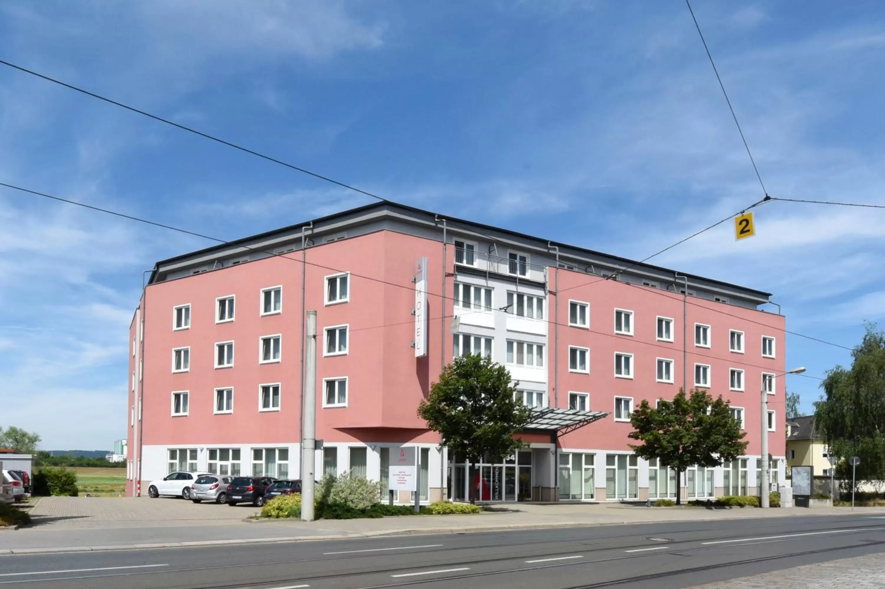 Property building in Amedia Dresden Elbpromenade, Trademark Collection by Wyndham Property building in Amedia Dresden Elbpromenade, Trademark Collection by Wyndham