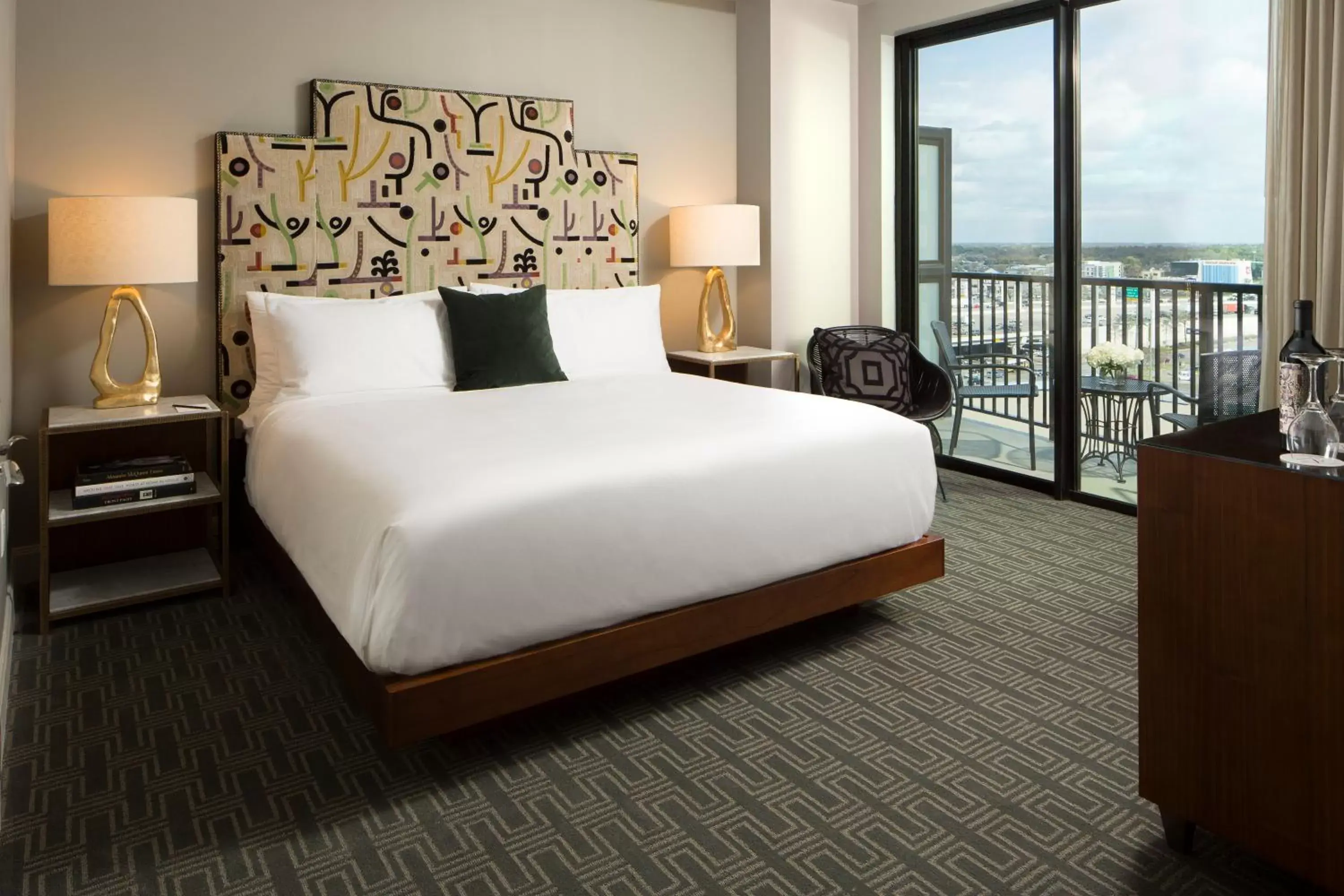 Bed in Hotel ZaZa Houston Memorial City