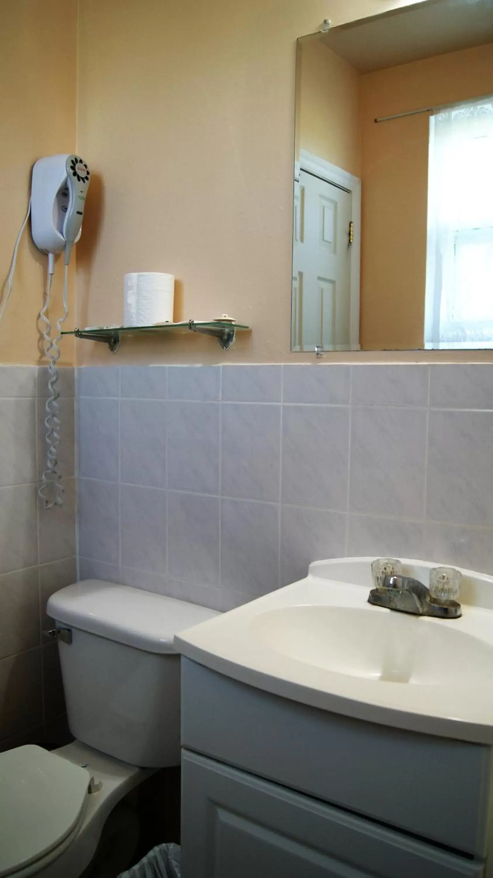 Bathroom in Blue Jay Motel