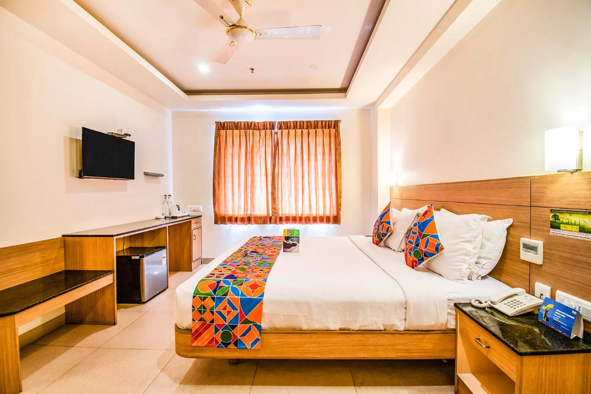 Bedroom, Bed in FabHotel Prime Royal Castle Gandhipuram