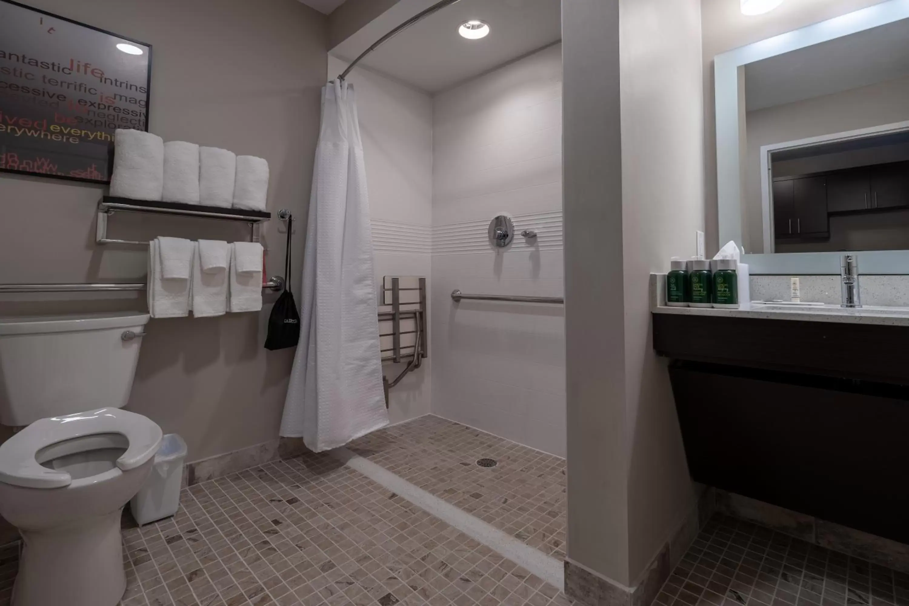 Shower, Bathroom in TownePlace Suites by Marriott Clinton