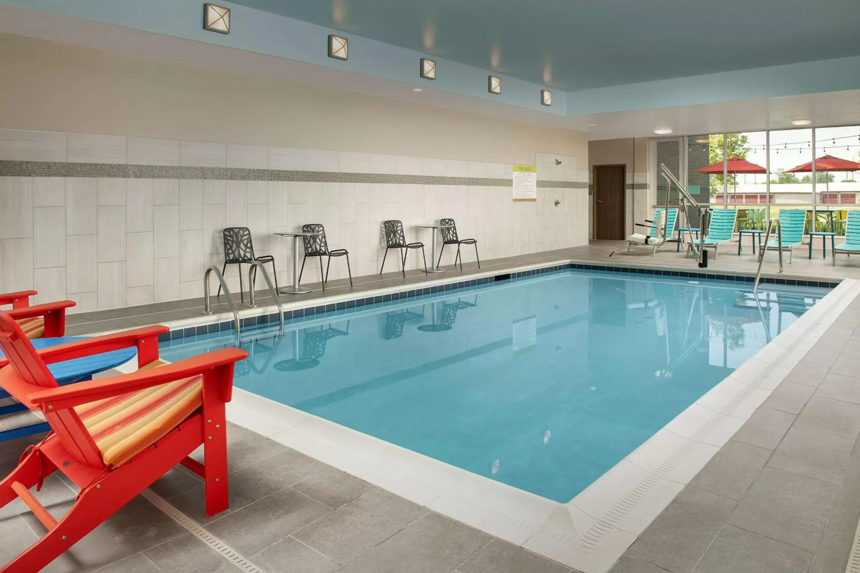 Pool view, Swimming Pool in Home2 Suites By Hilton Marysville