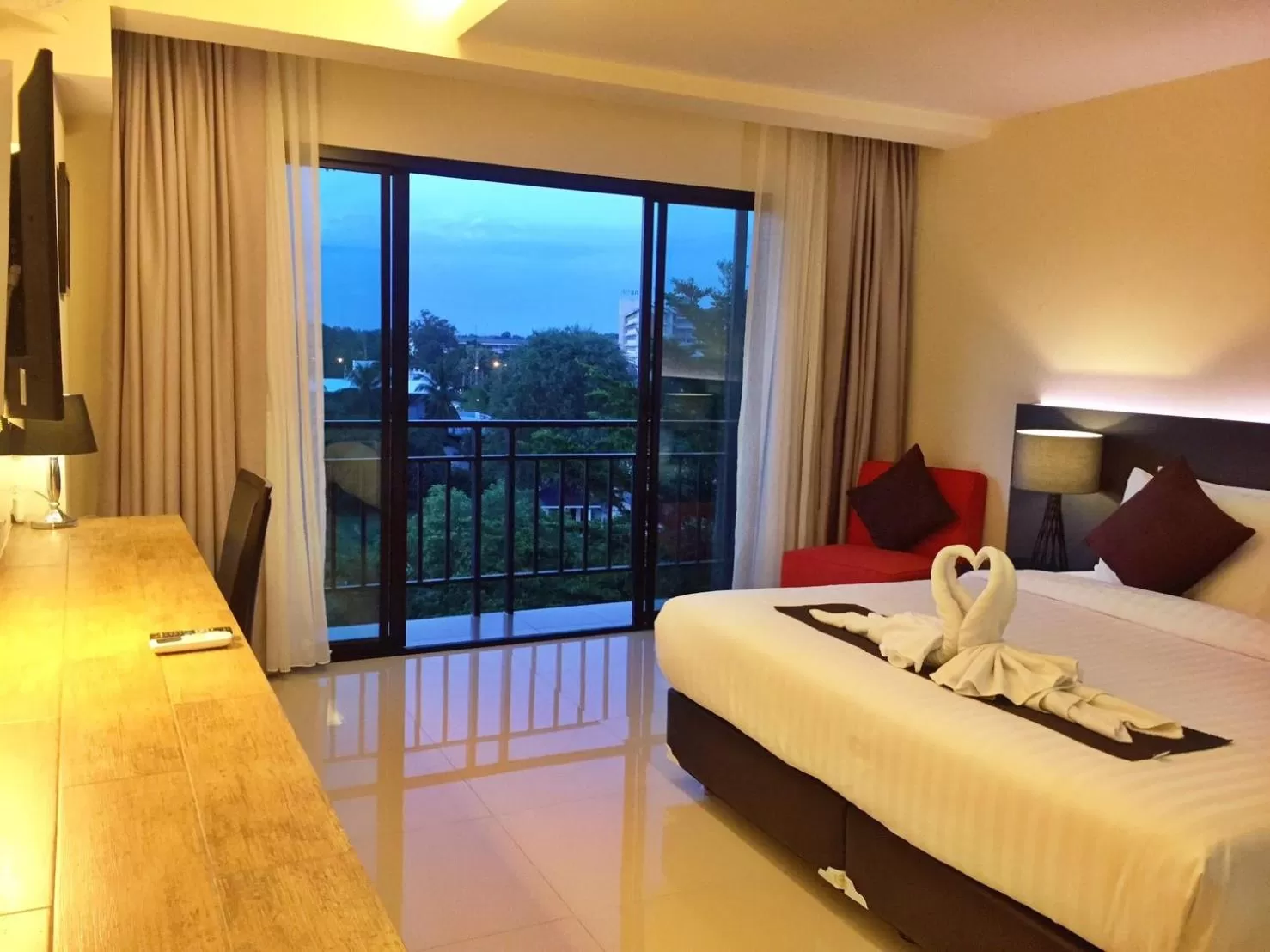 Balcony/Terrace, Bed in The Harmony Ville