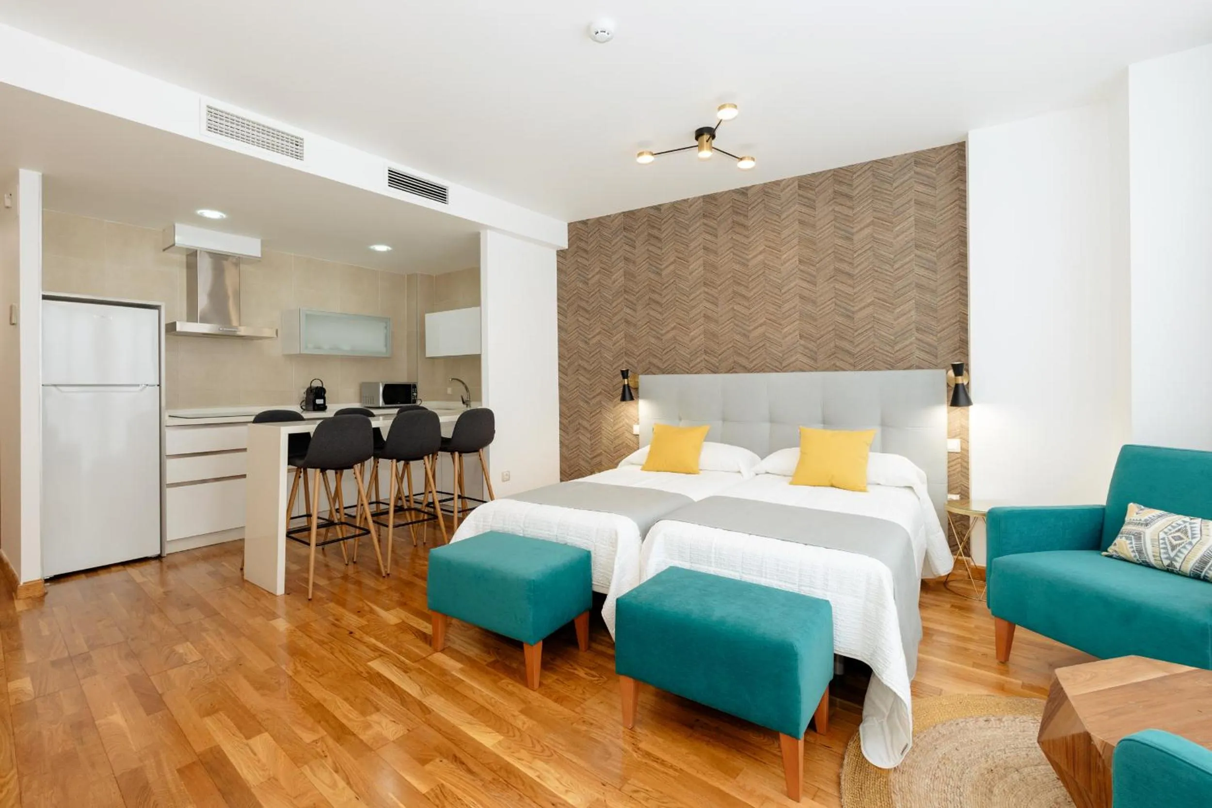 Bed in Apartamentos Debambú