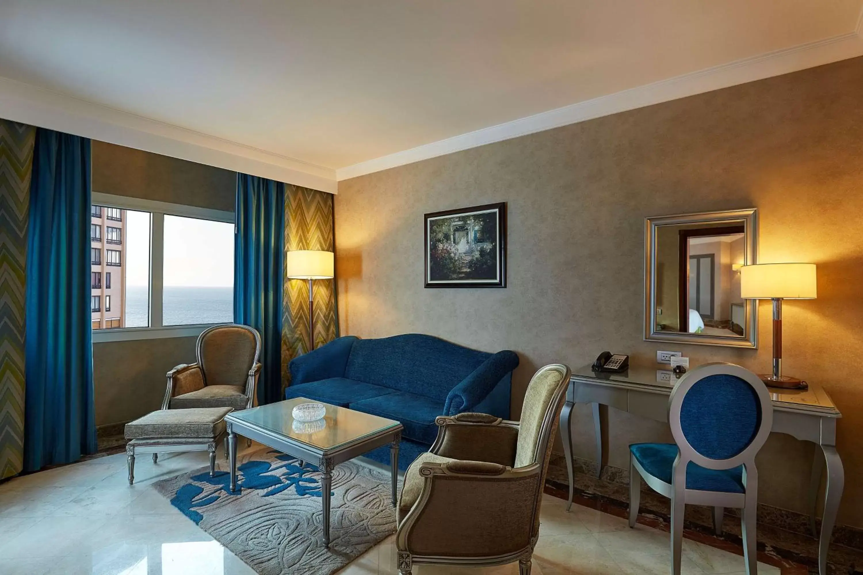 Bedroom, Seating Area in Hilton Alexandria Corniche