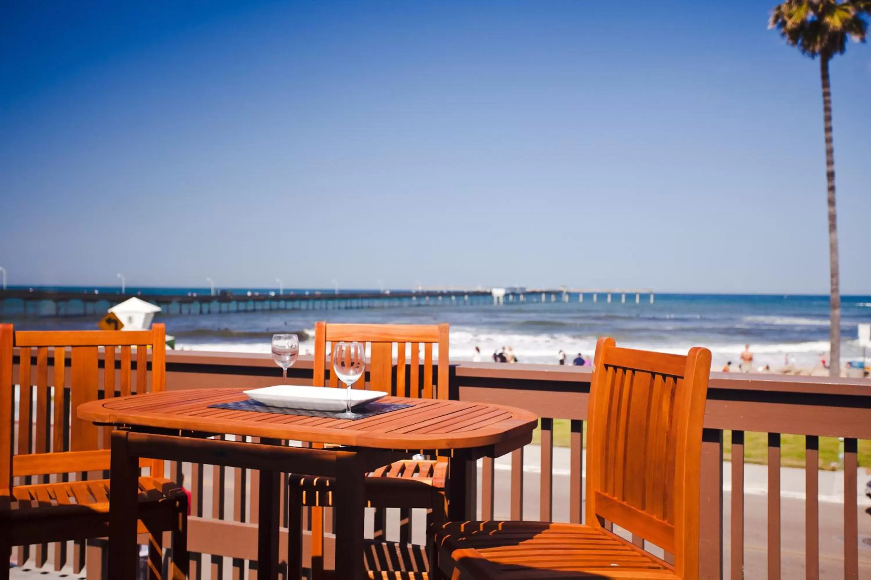 Patio in Ocean Beach Hotel