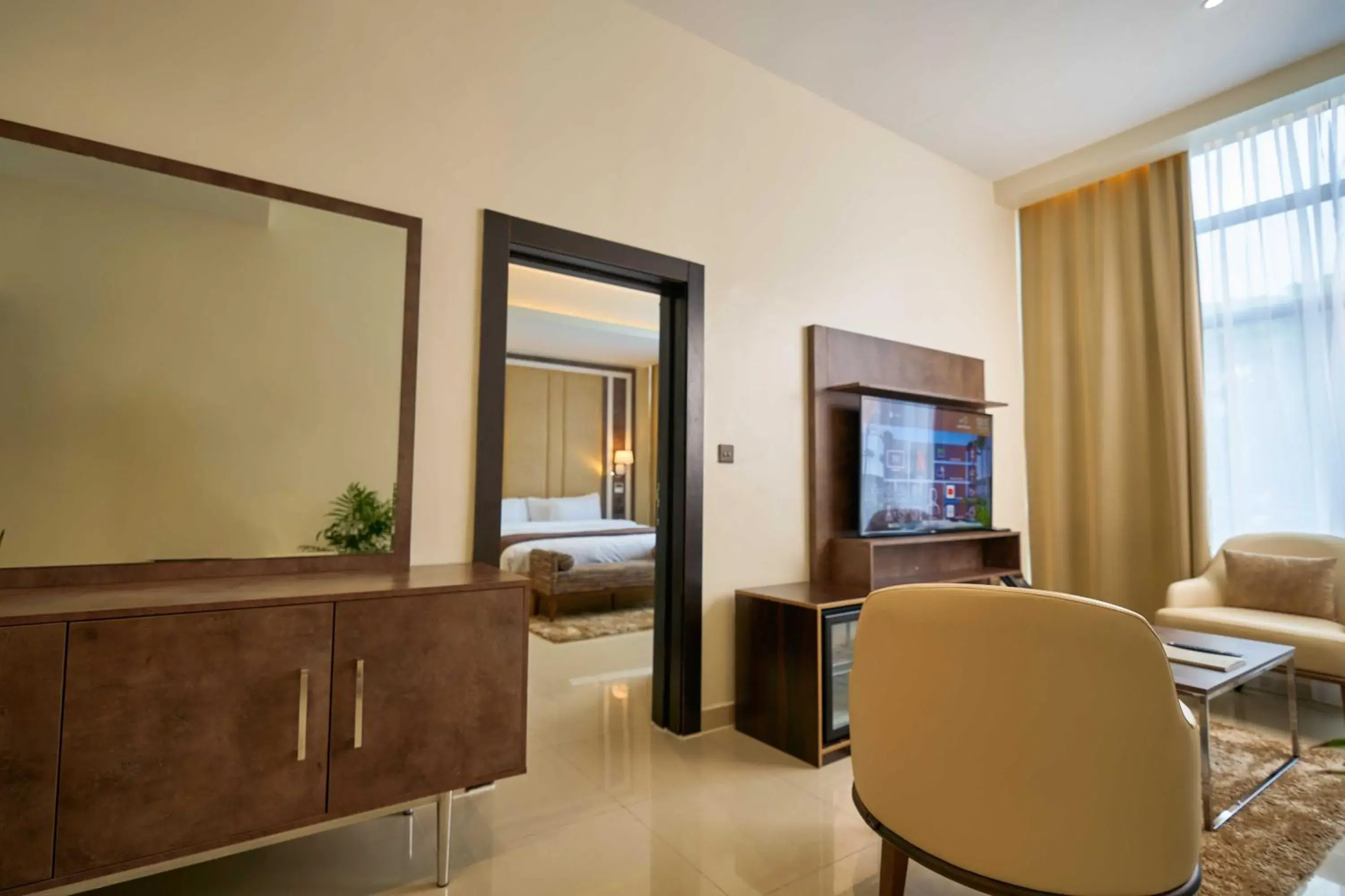 TV and multimedia, Bed in Monty Suites Lekki TV and multimedia, Bed in Monty Suites Lekki