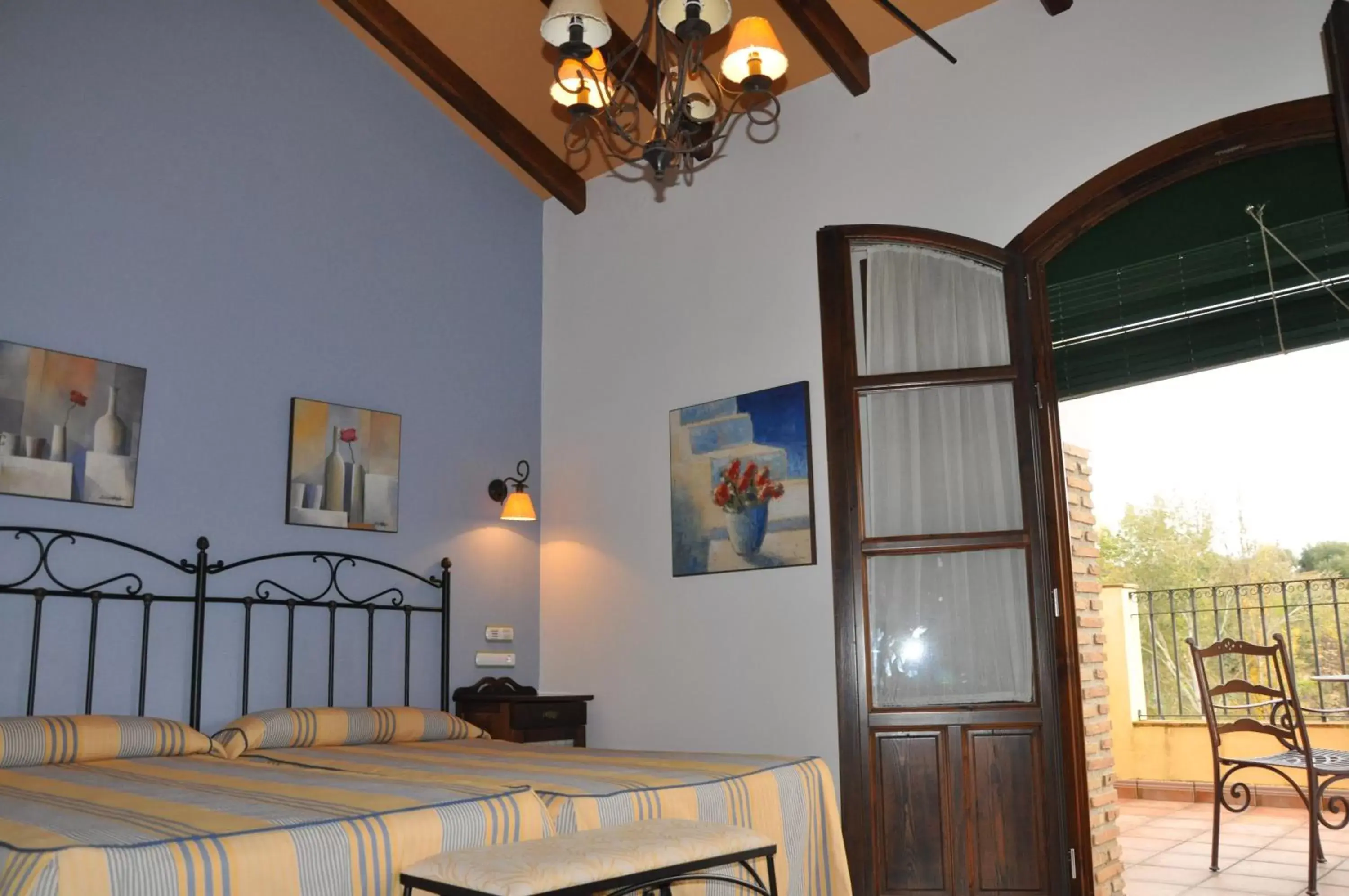 Balcony/Terrace, Bed in Huerta de las Palomas