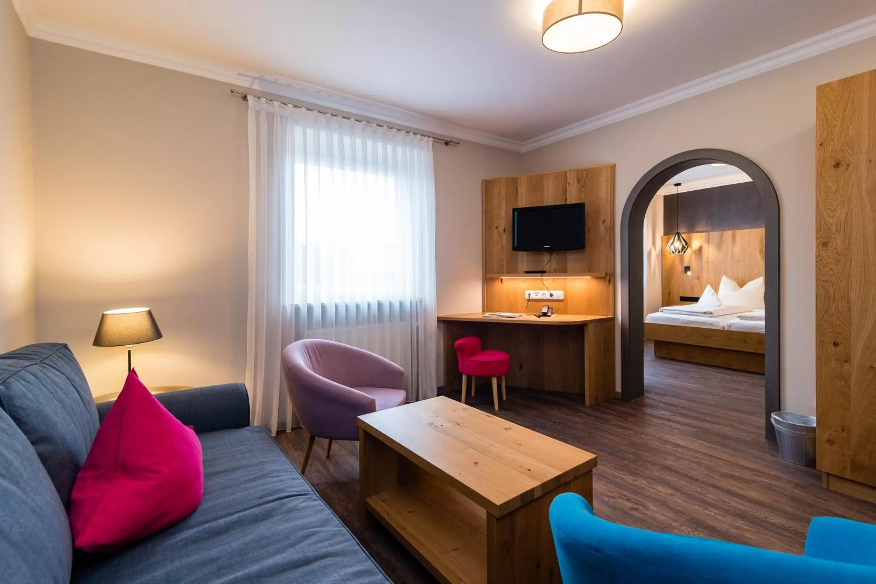 Bed, Seating Area in Hotel & Gasthof Richard Held