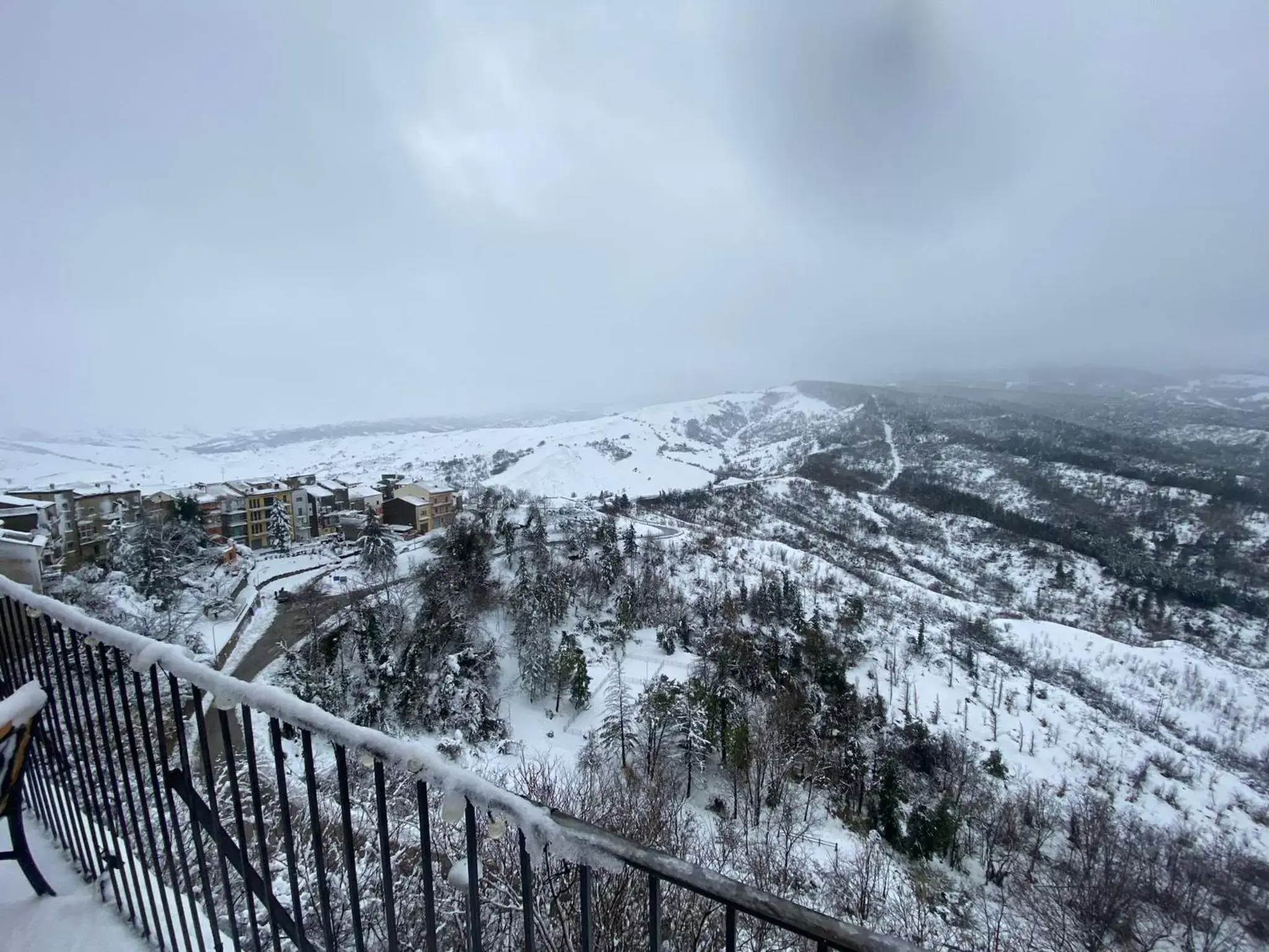 View (from property/room), Winter in Il Castello di Atessa