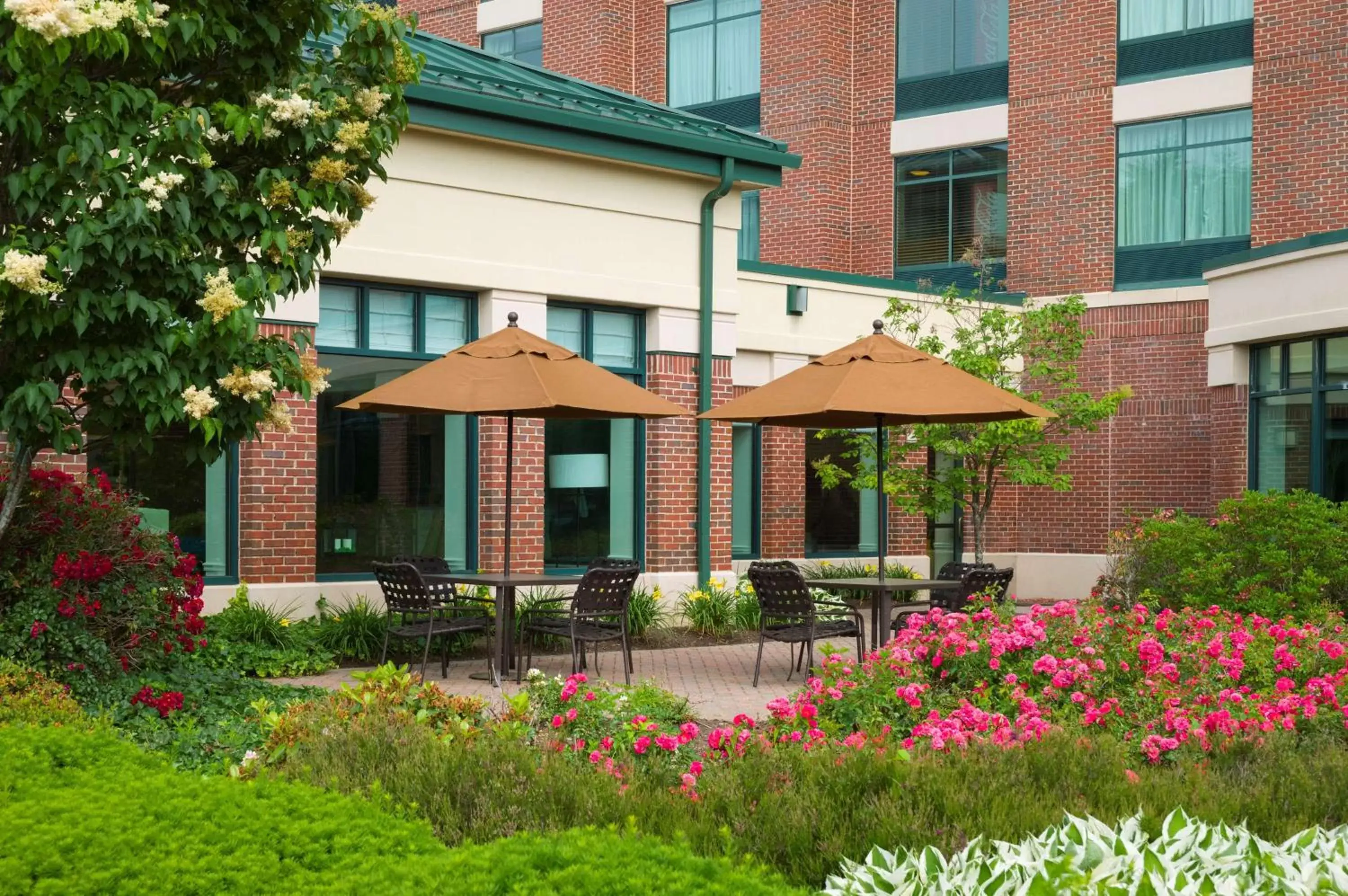 Patio, Property Building in Hilton Garden Inn Hartford South/Glastonbury