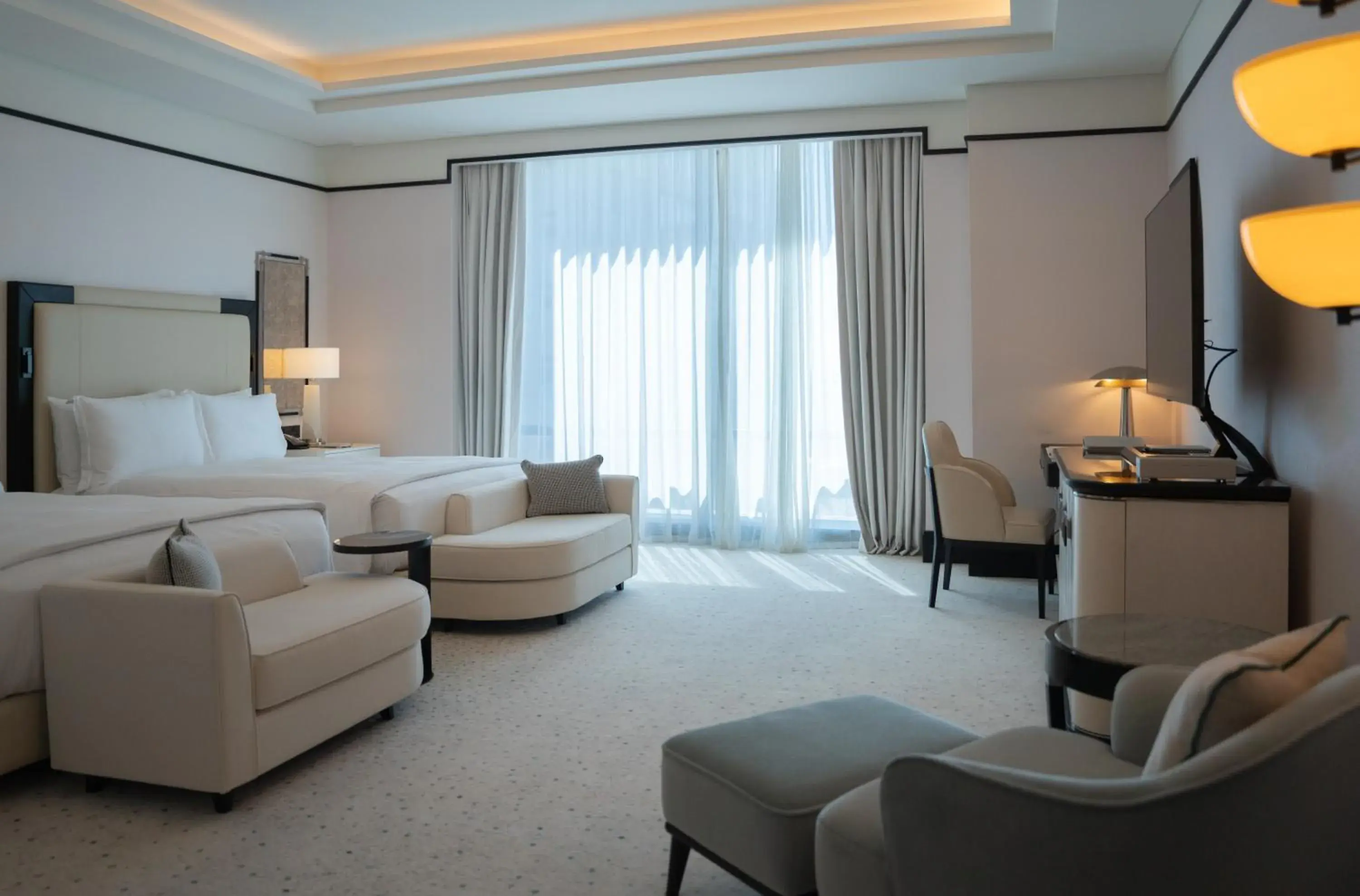 TV and multimedia, Seating Area in Waldorf Astoria Doha West Bay