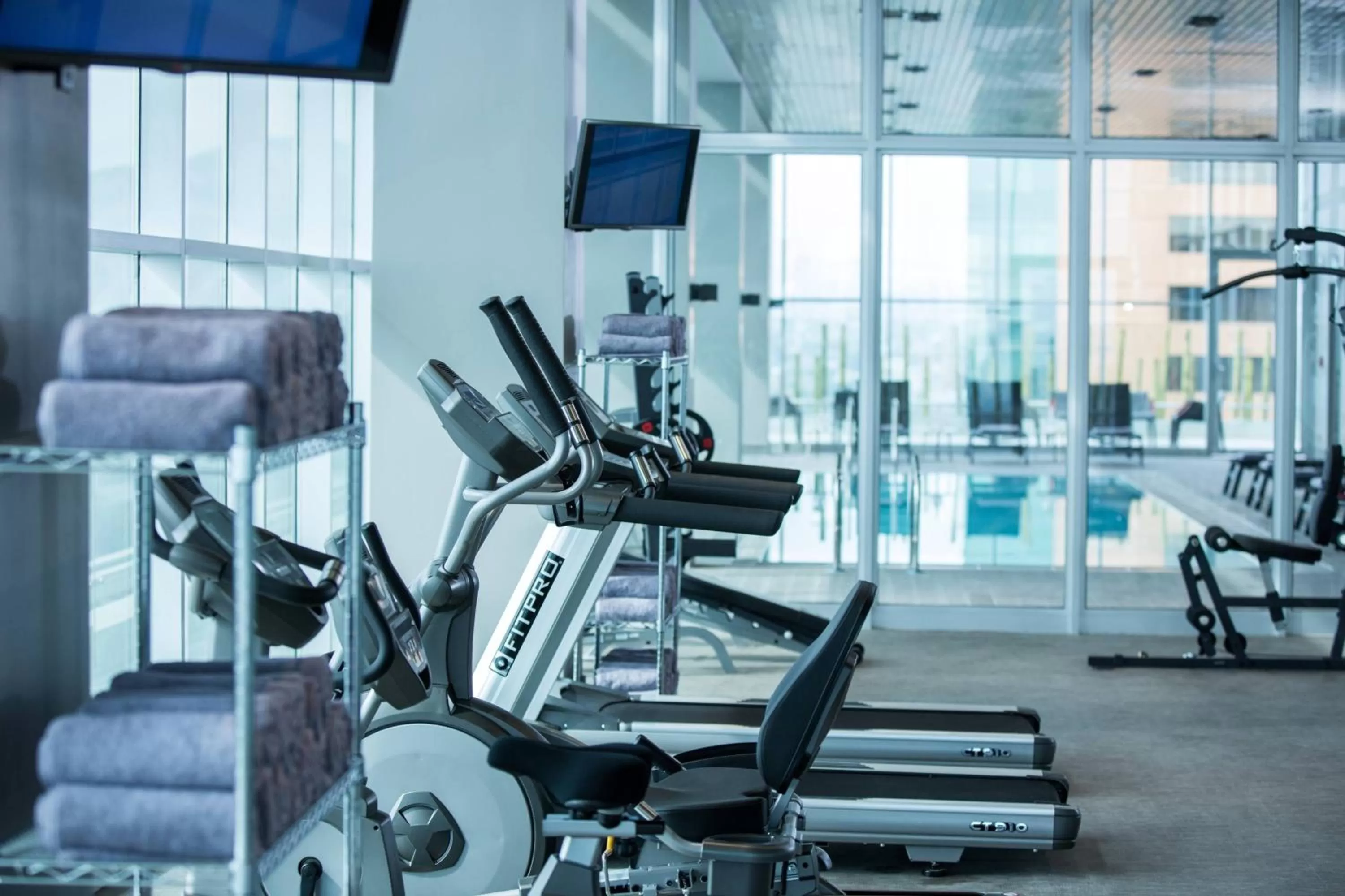 Fitness centre/facilities in Courtyard by Marriott Santiago Las Condes