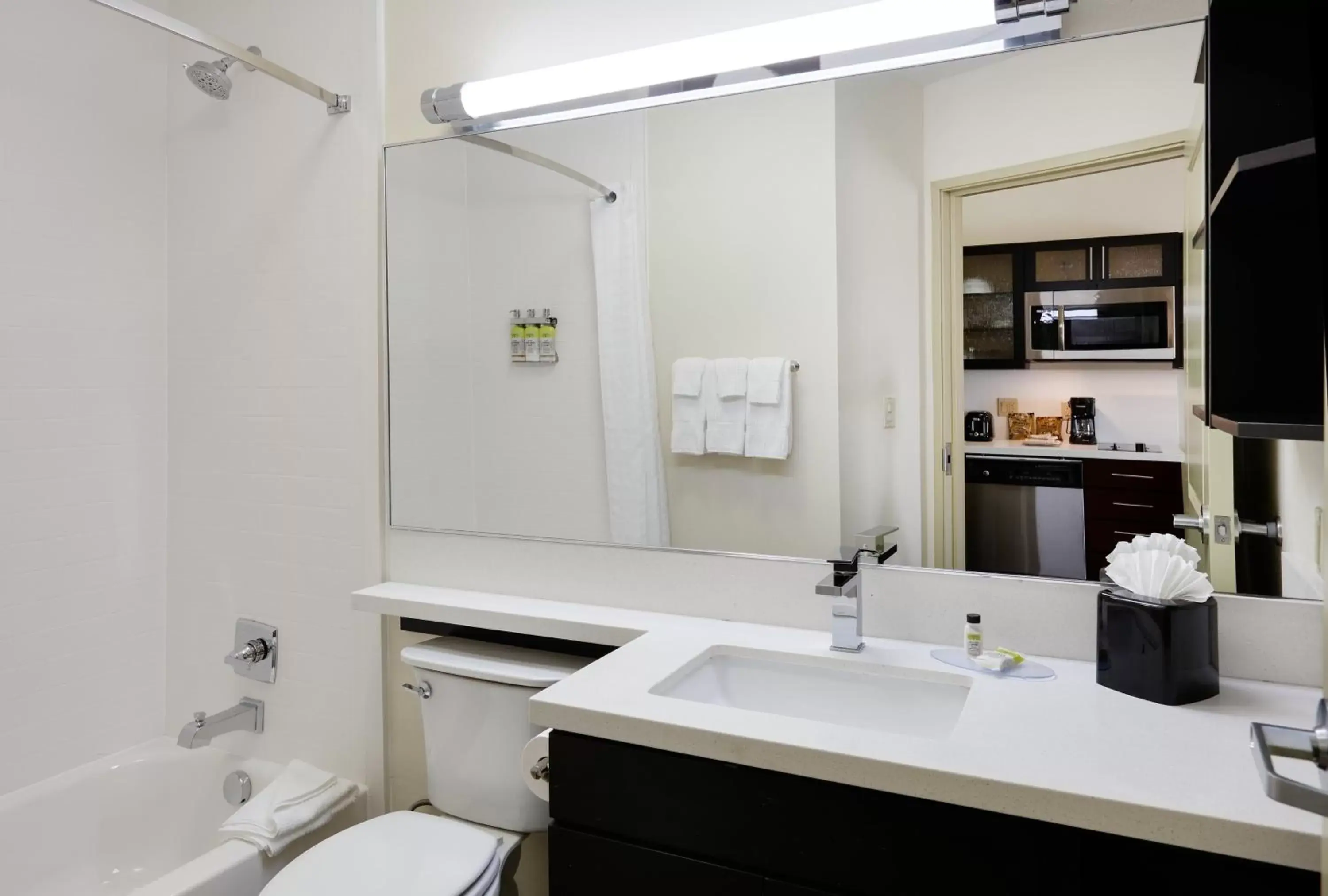 Bathroom in Candlewood Suites - Farmers Branch, an IHG Hotel