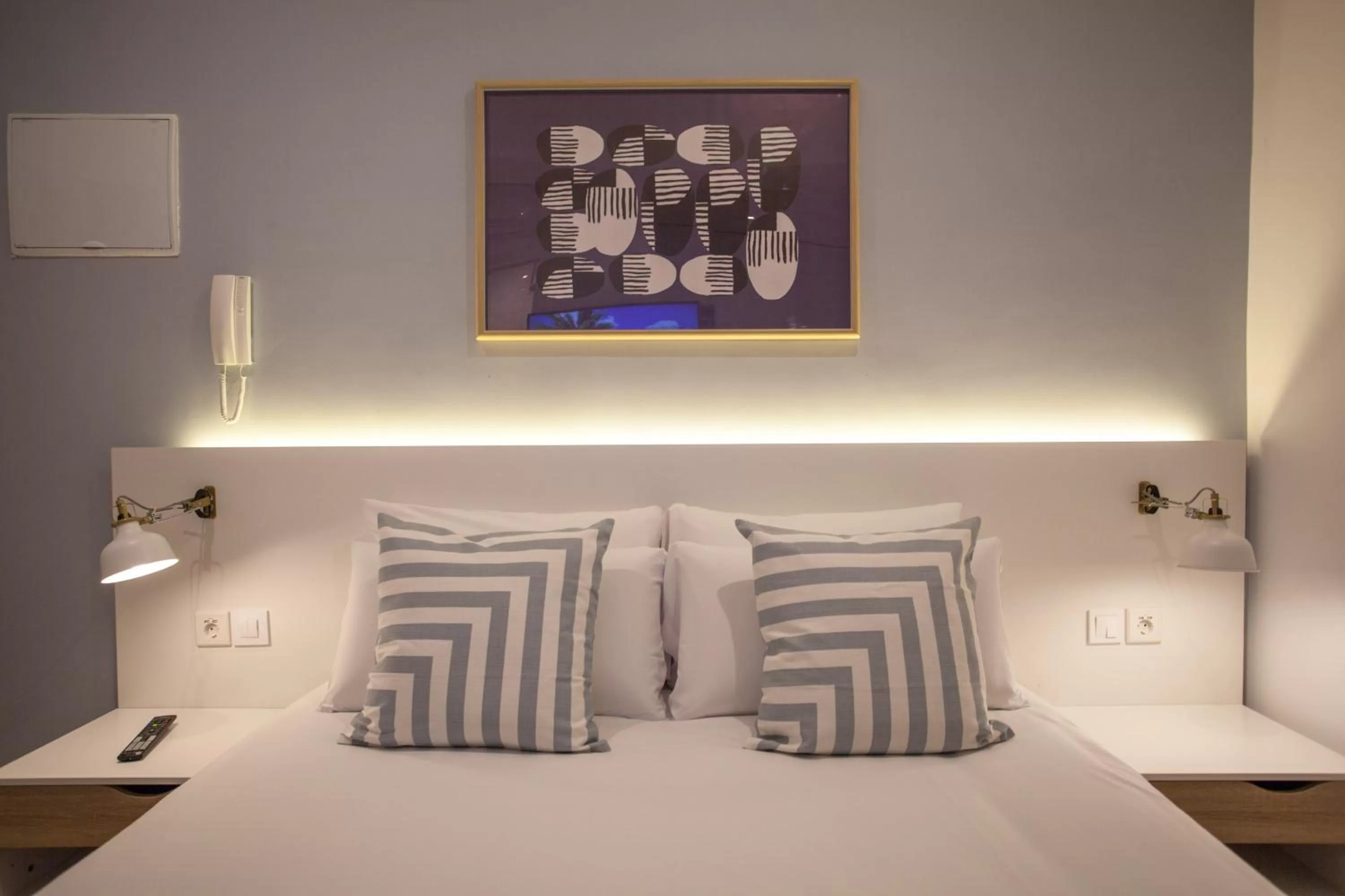 Decorative detail, Bed in Gran Central Suites