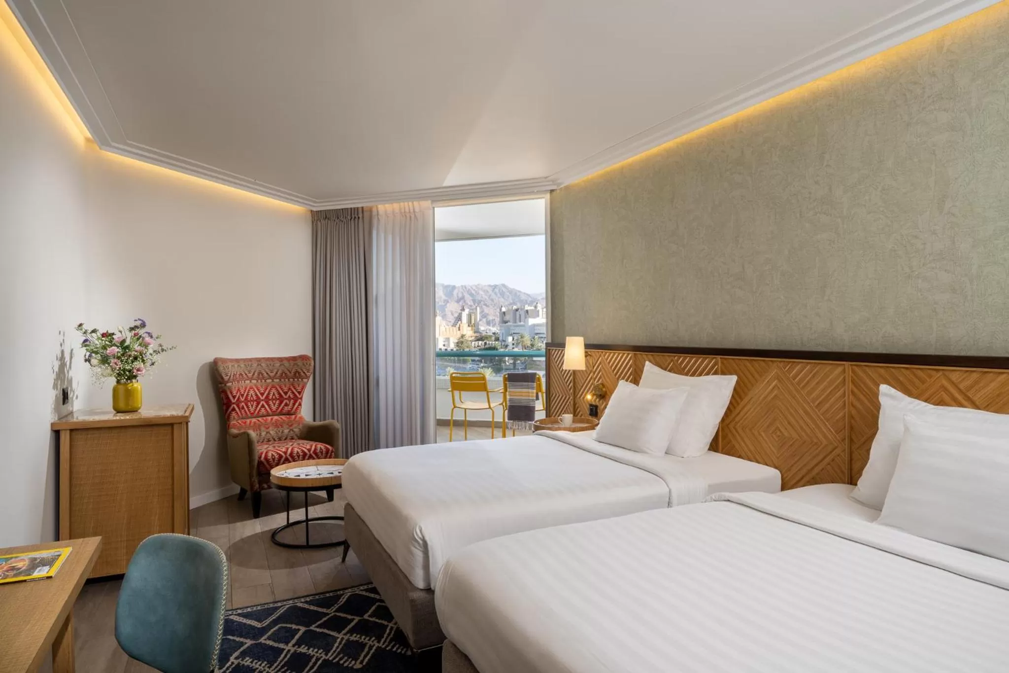 Photo of the whole room, Bed in Vert Hotel Eilat by AFI Hotels