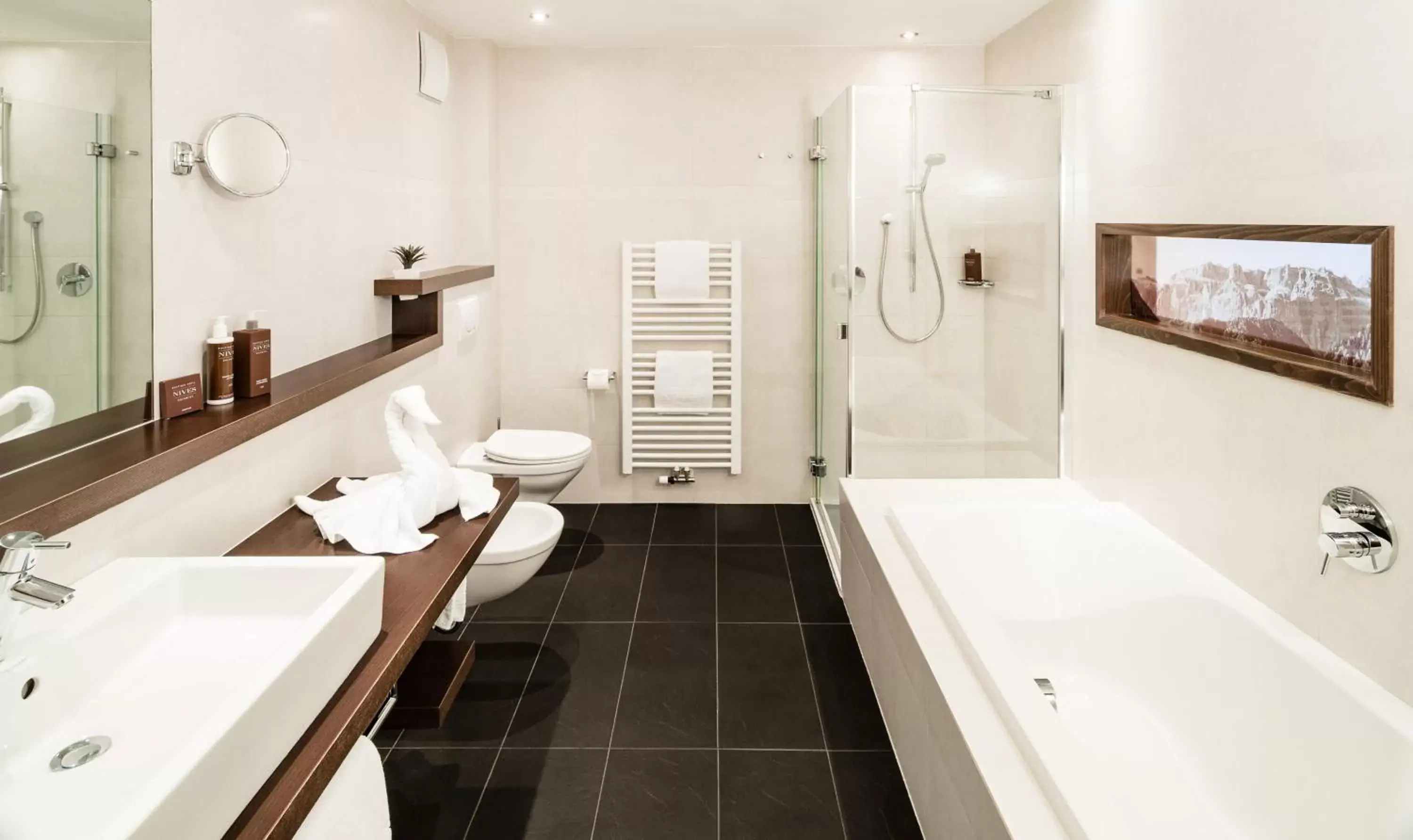 Bathroom in Boutique Hotel Nives - Luxury & Design in the Dolomites