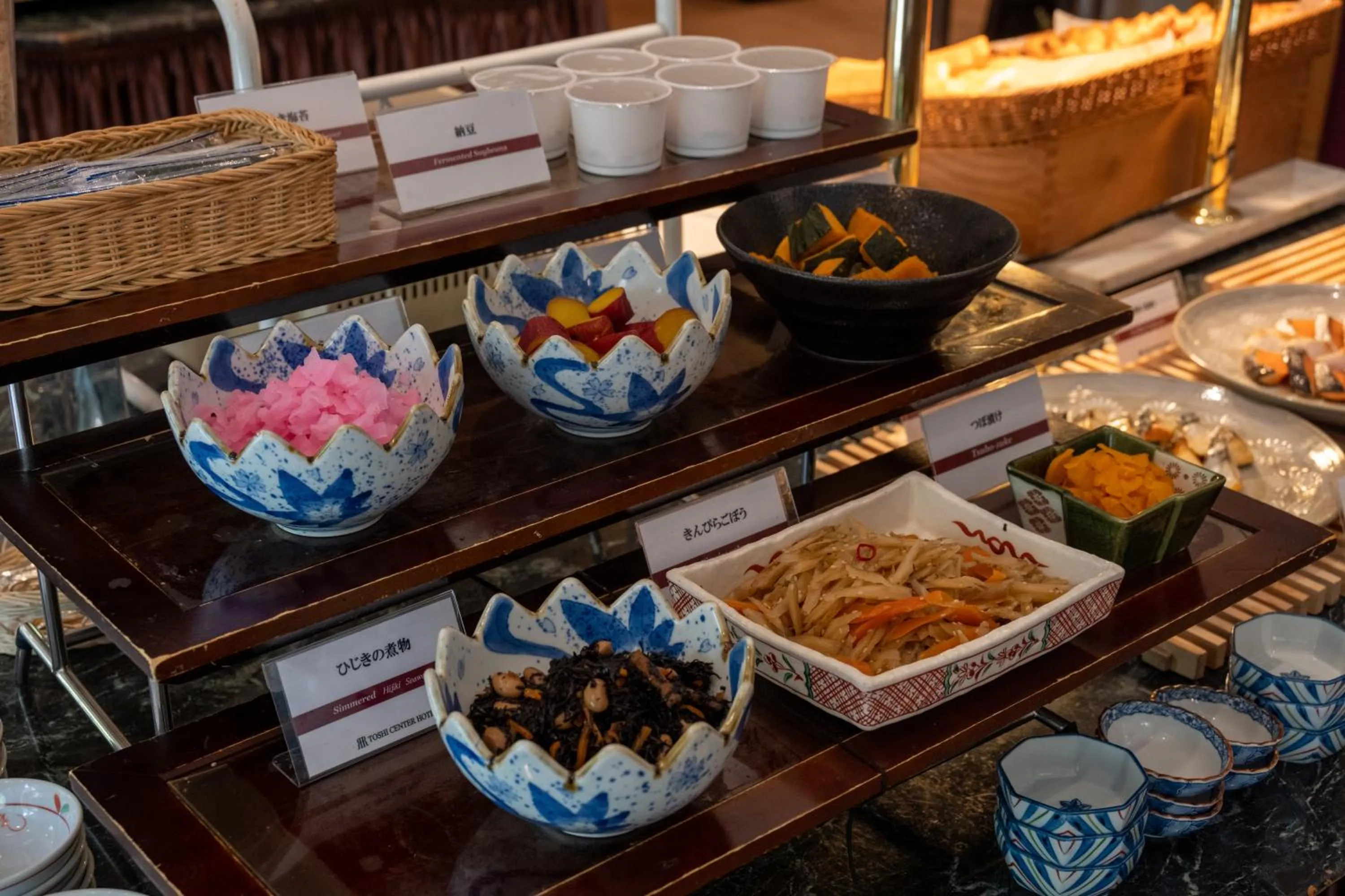 Buffet breakfast in Toshi Center Hotel