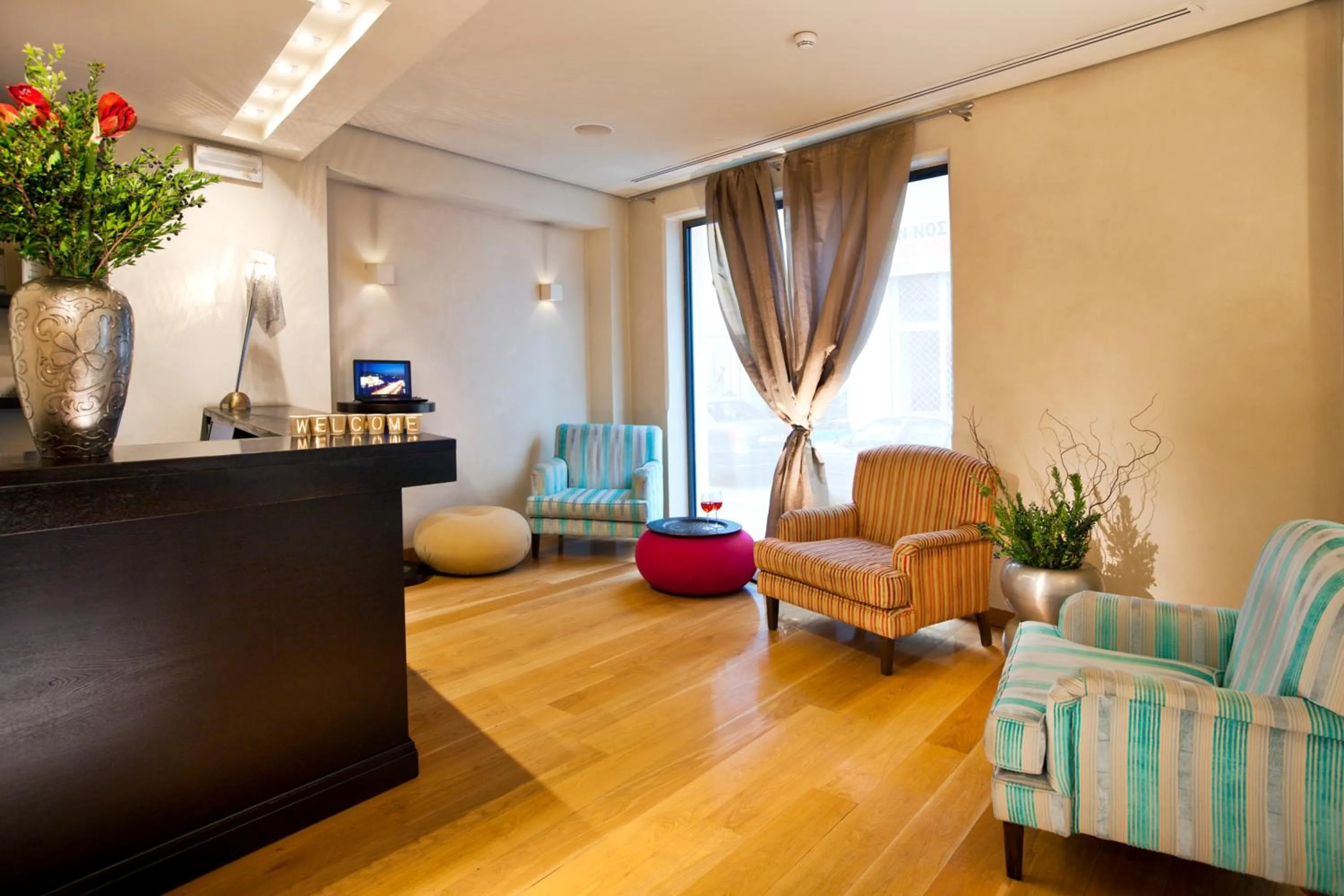 Lobby or reception in O&B Athens Boutique Hotel