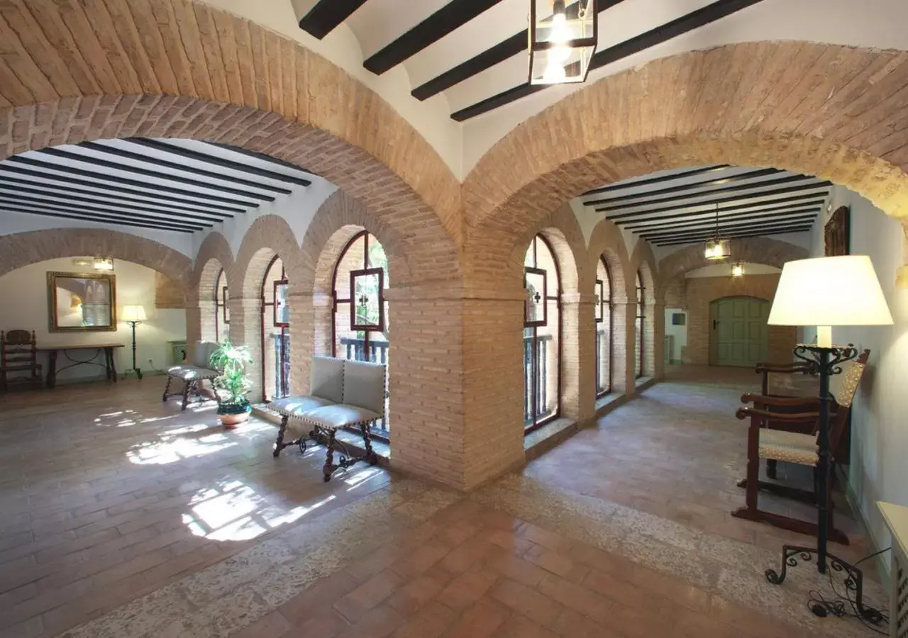 Inner courtyard view in Parador de Almagro