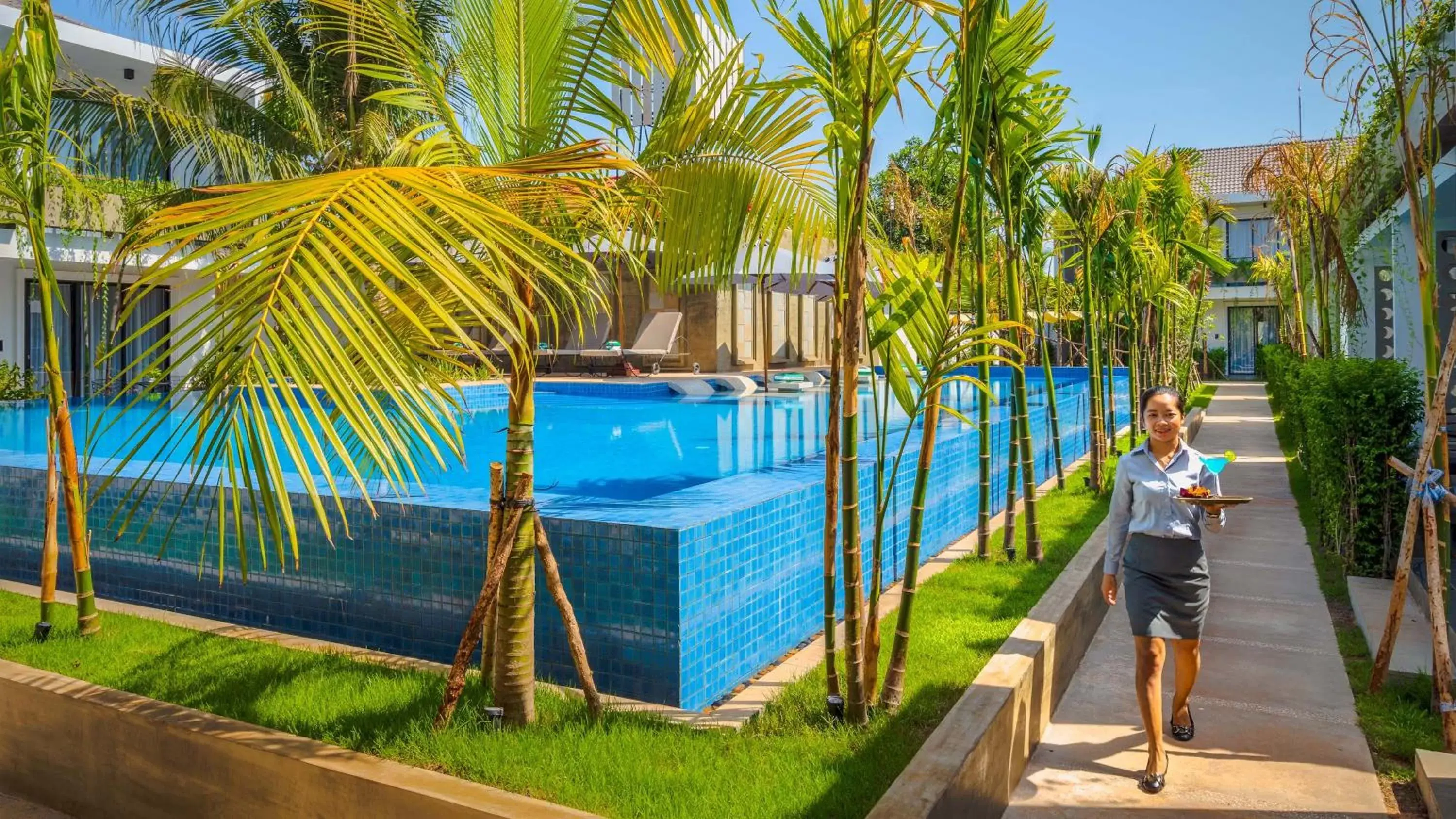 Pool view in Grand Venus La Residence Pool view in Grand Venus La Residence