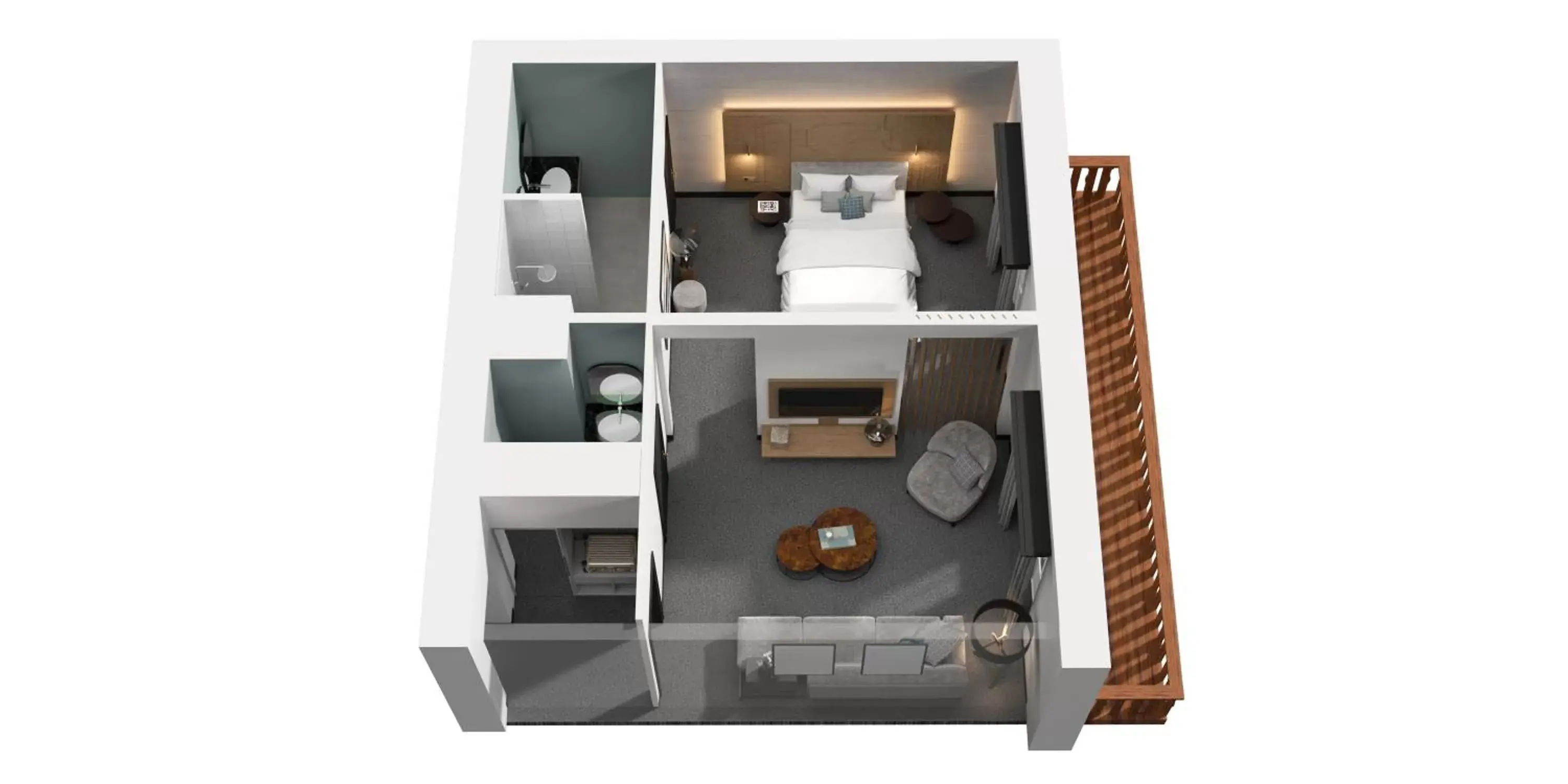 Bed, Floor Plan in Villars Palace