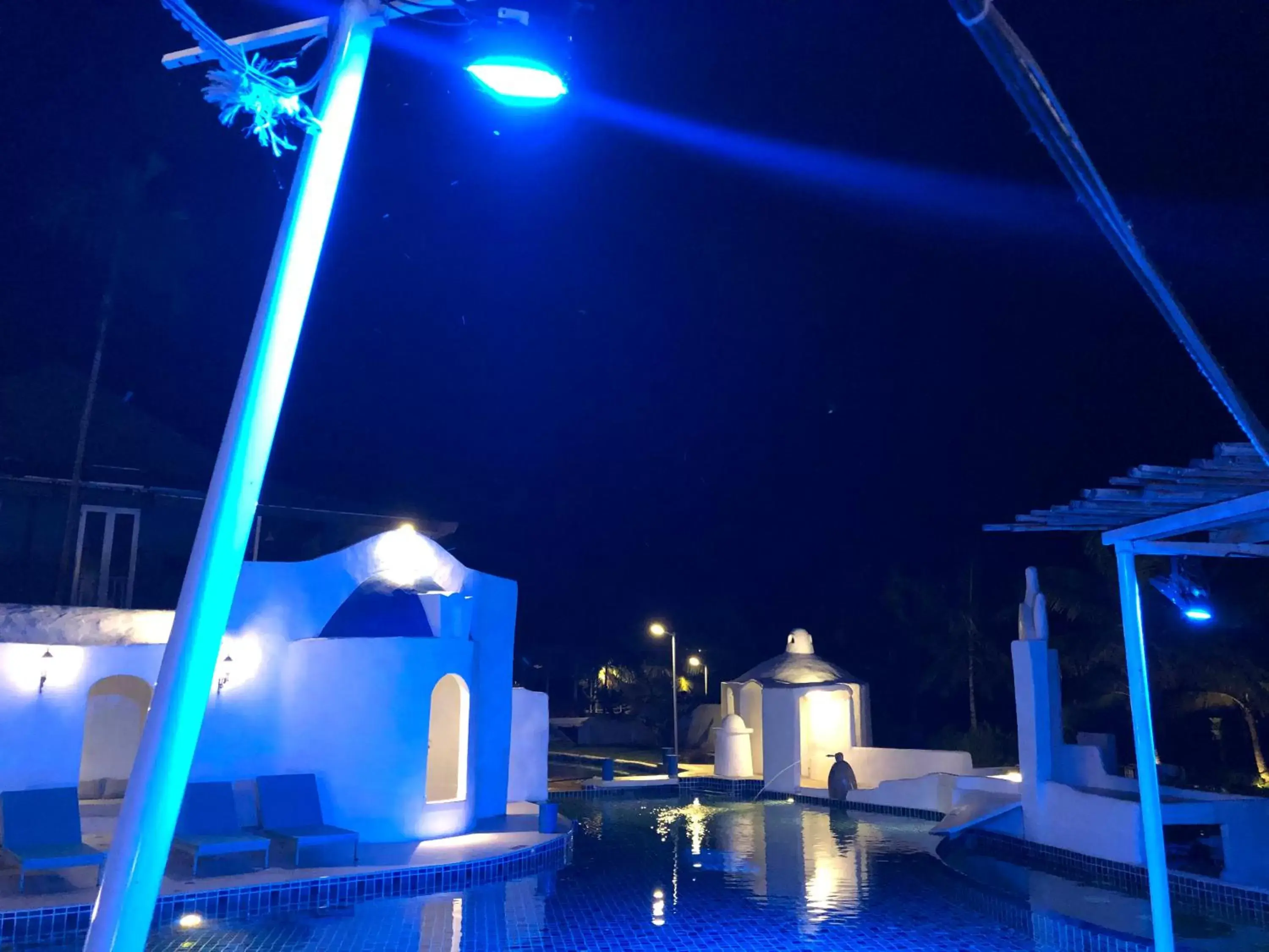 Night, Swimming Pool in The Oia Pai Resort