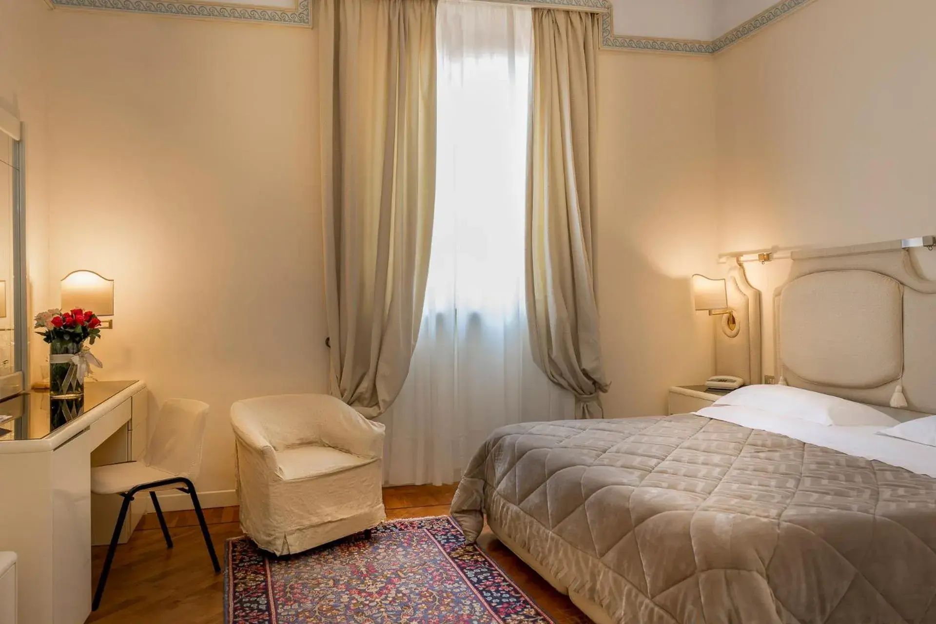 Bed in Grand Hotel Tettuccio