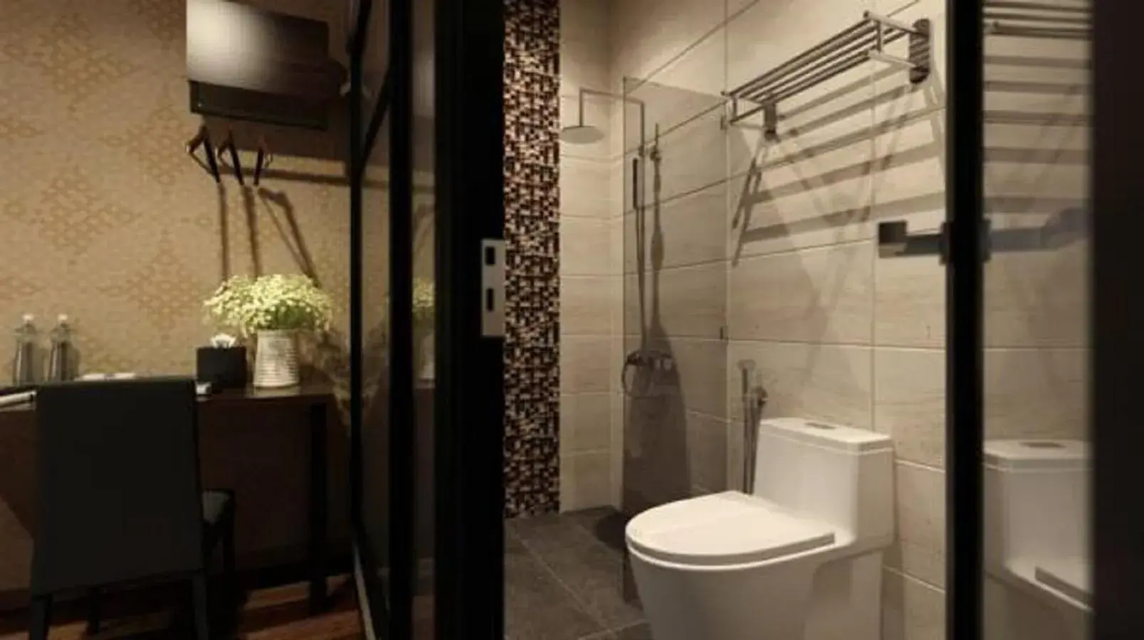 Bathroom in The Square Hotel