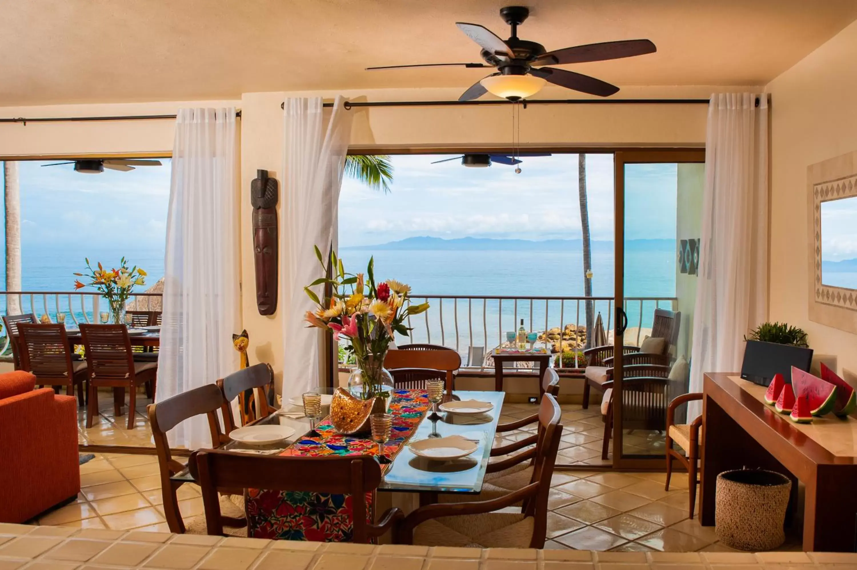 Dining area, Restaurant/Places to Eat in Casa Natalia, Playa Esmeralda