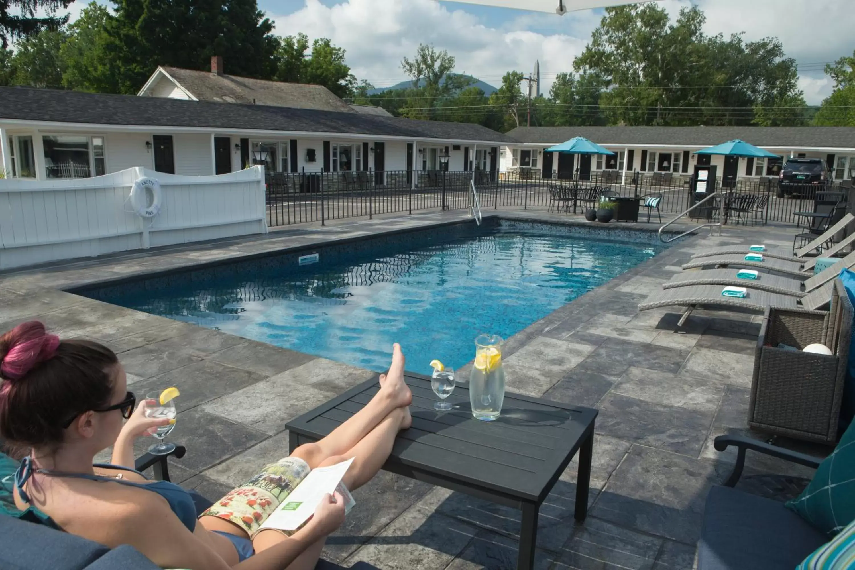Swimming Pool in Knotty Pine Motel