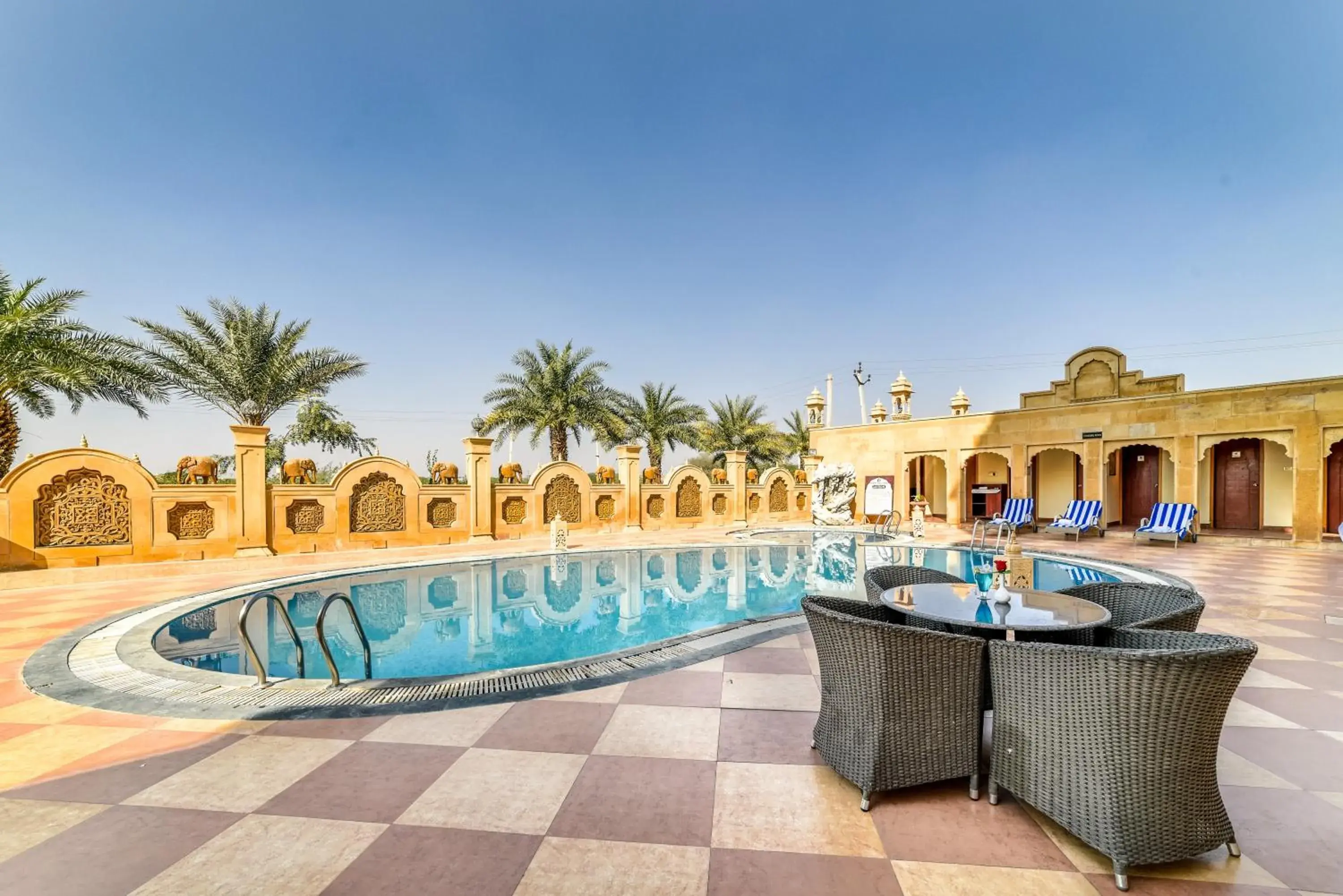 Swimming Pool in Chokhi Dhani - The Palace Hotel