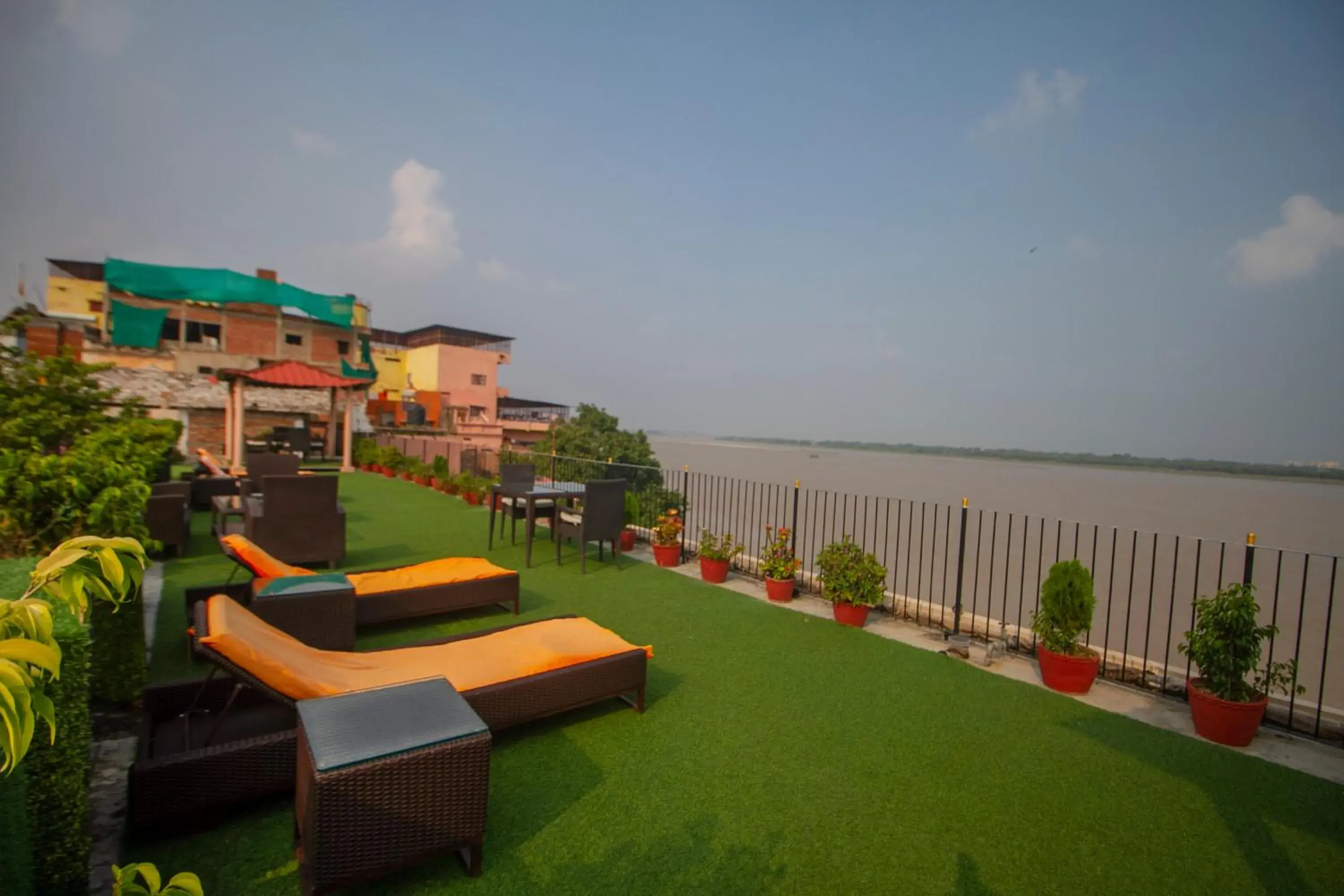 Seating area in Suryauday Haveli - An Amritara Resort