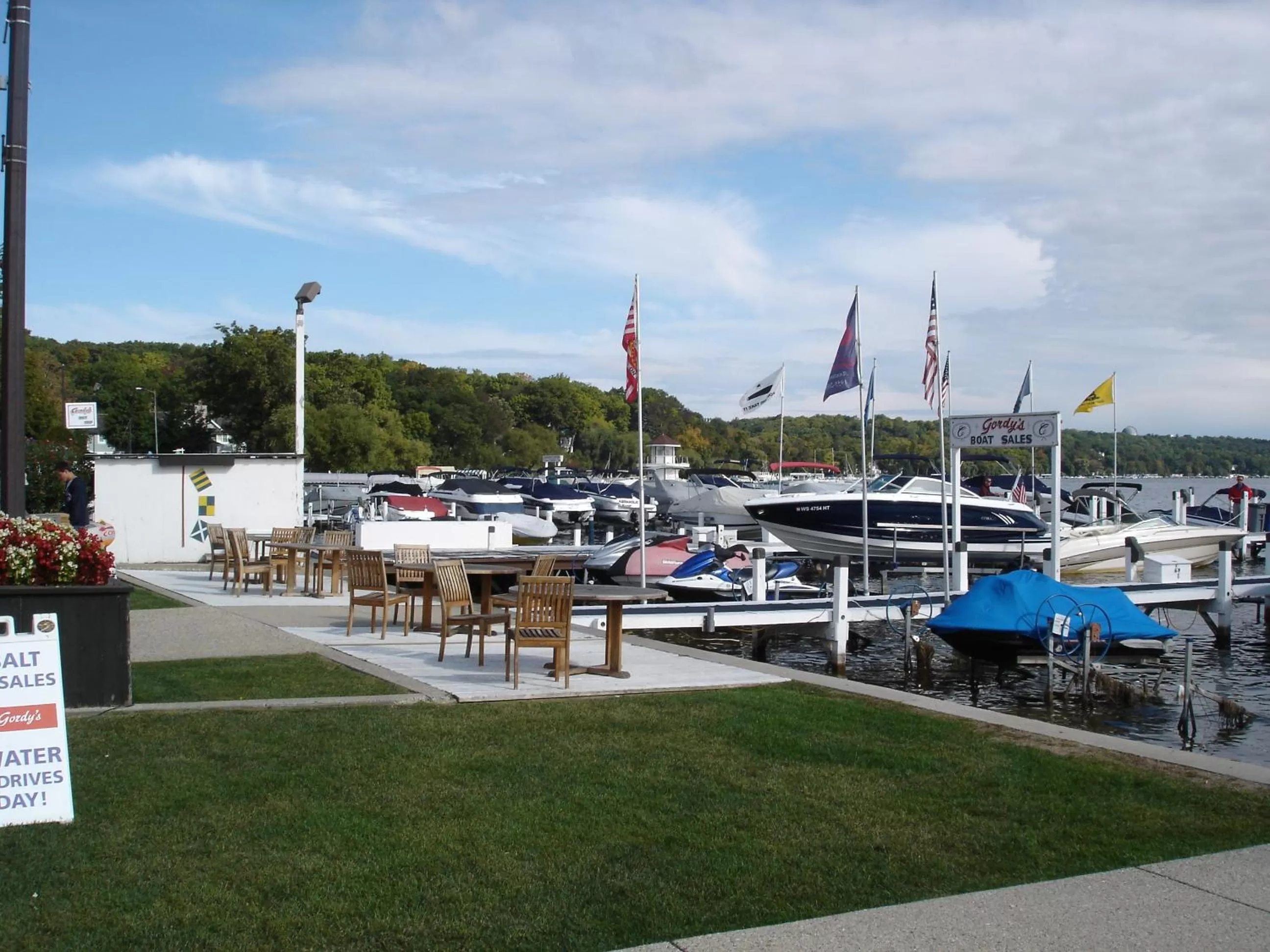 Patio in Fontana Village Inn