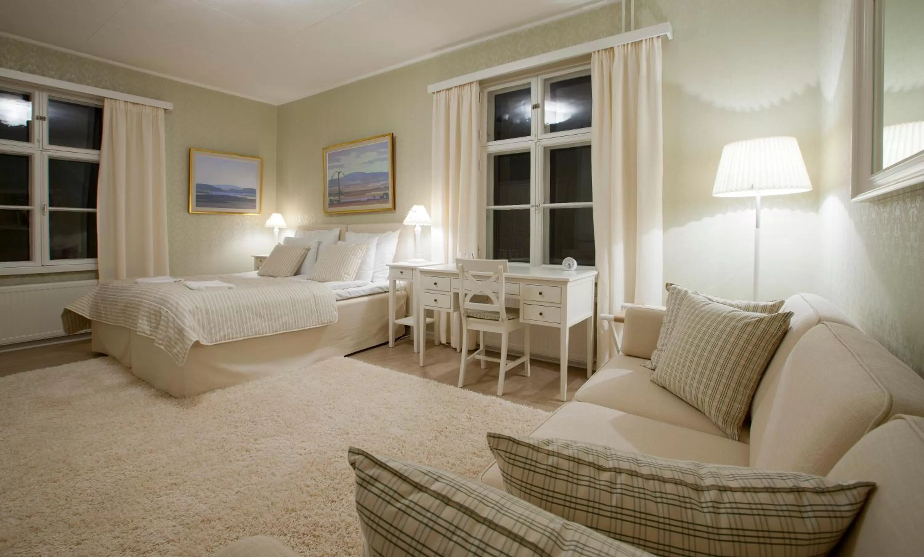 Photo of the whole room, Bed in Ahlströmin Ruukki Noormarkku