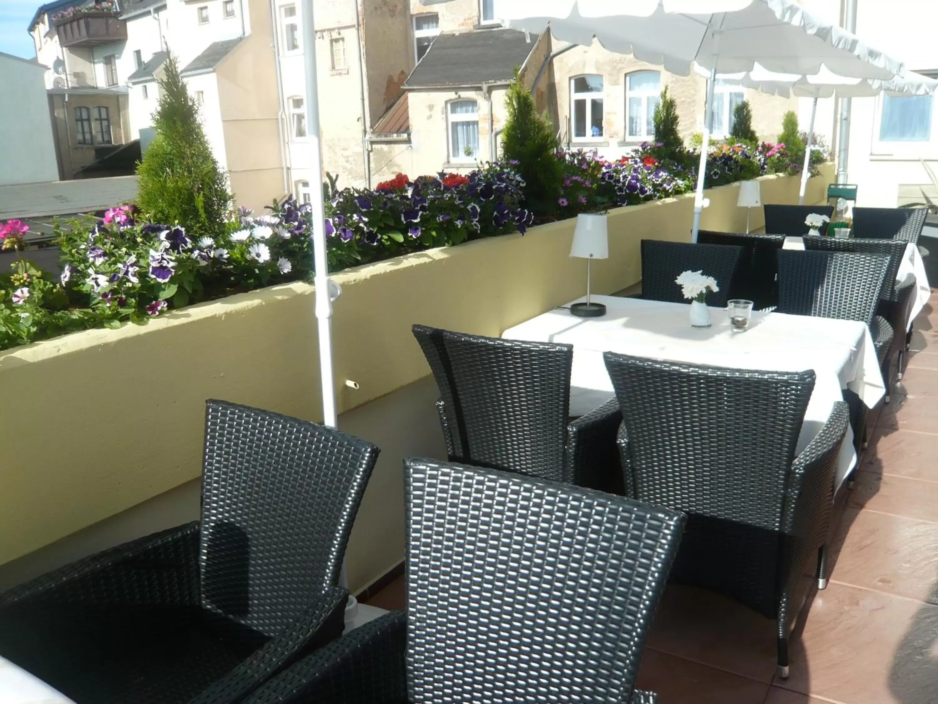 Balcony/Terrace, Restaurant/Places to Eat in Hotel Falkenstein