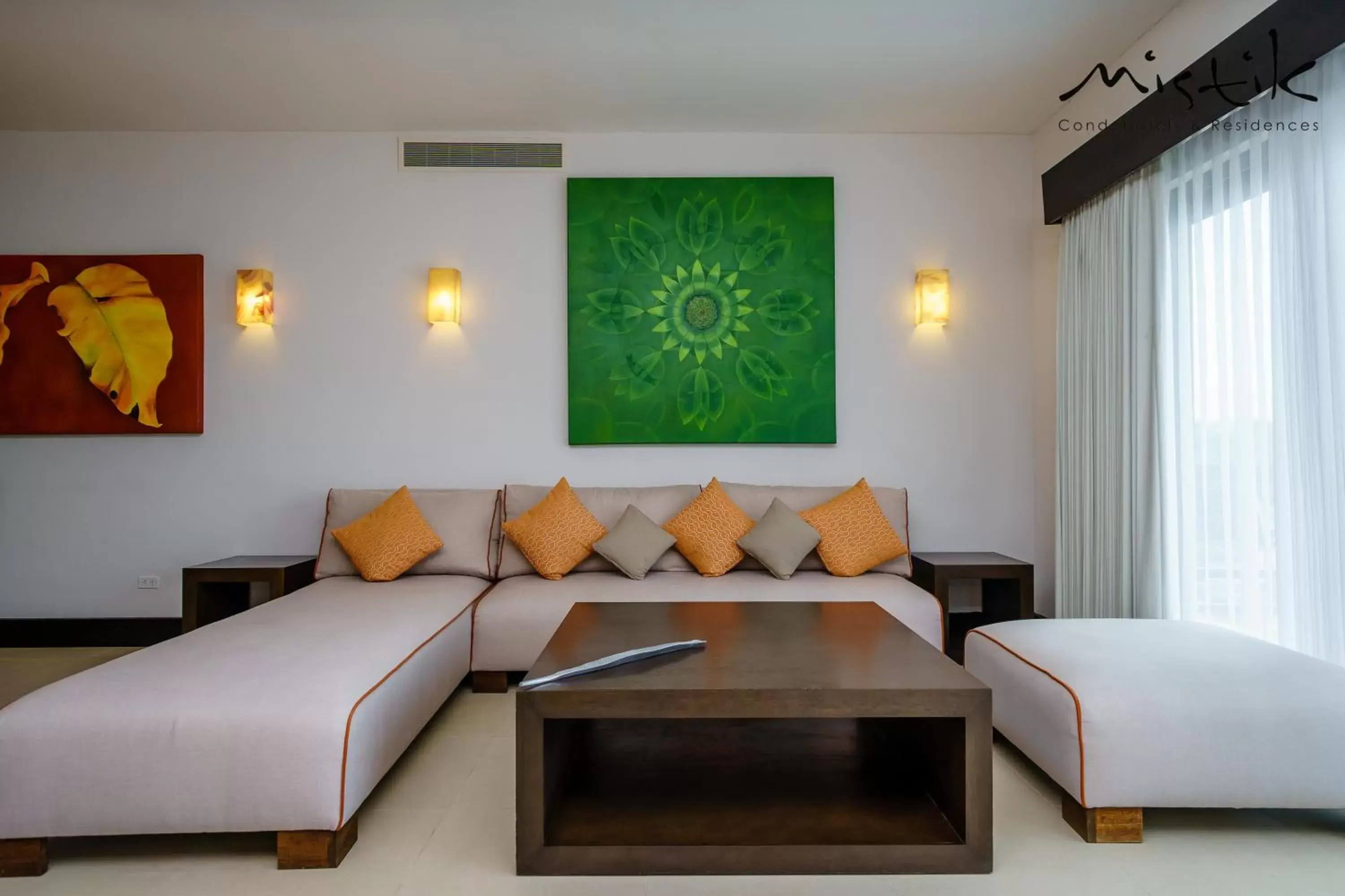 Living room, Bed in Aldea Thai by Mistik Vacation Rentals