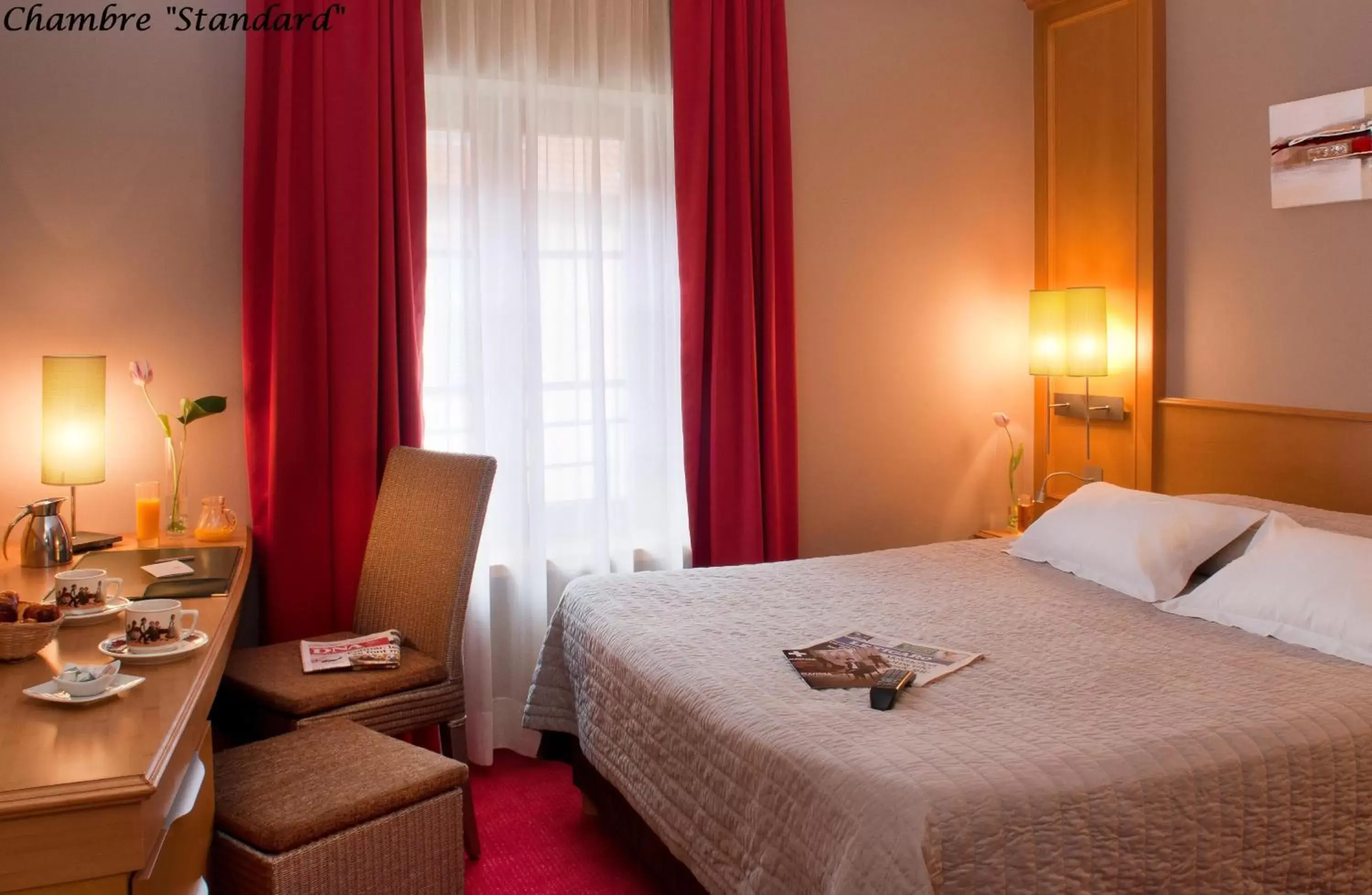 Photo of the whole room, Bed in Hôtel Le Rapp