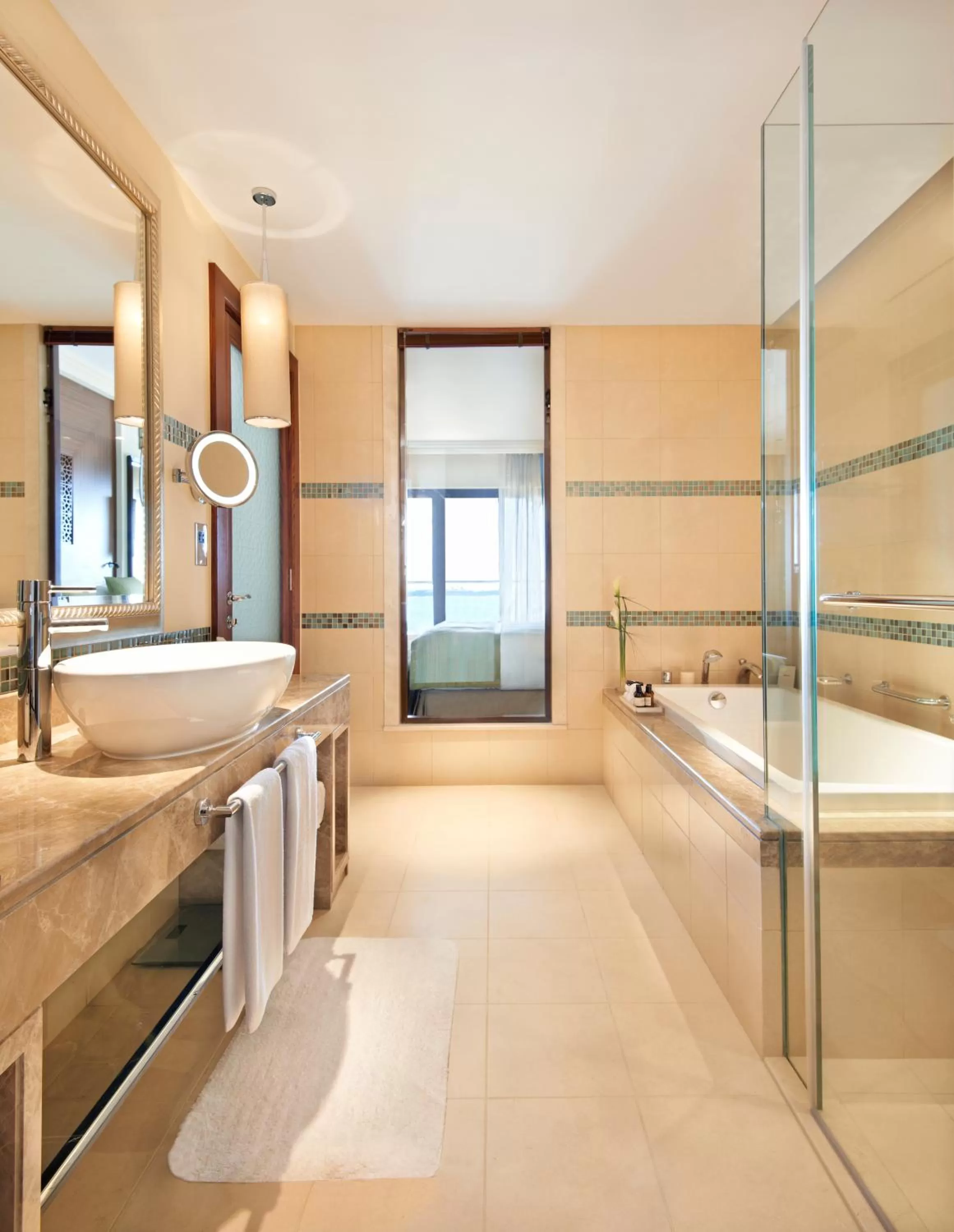 Fairmont Gold Double Queen Room with Palm Sea View and Lounge Access in Fairmont The Palm