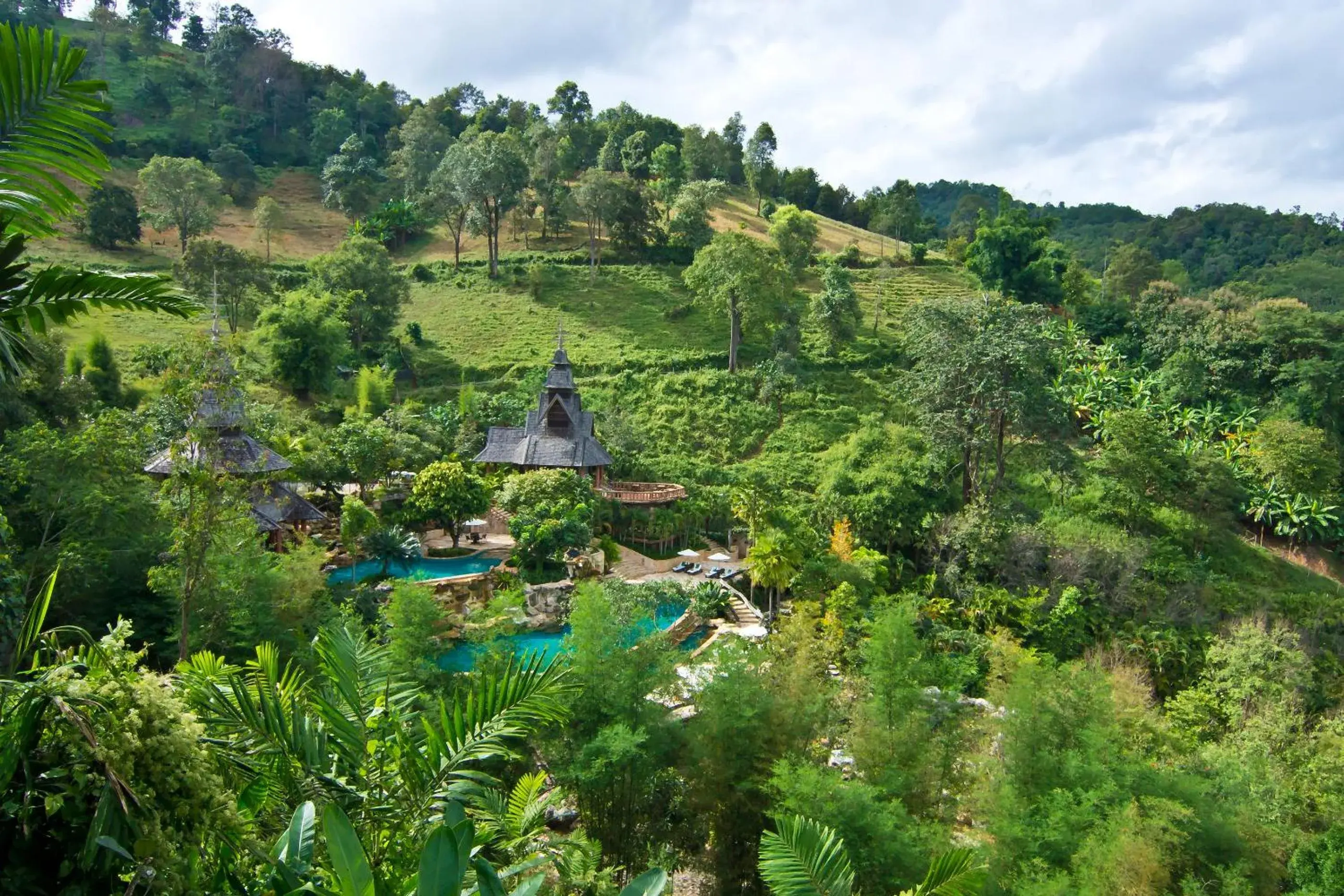Swimming pool, Bird's-eye View in Panviman Chiang Mai Spa Resort