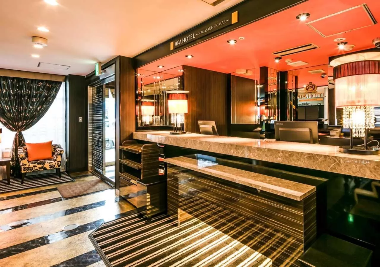 Lobby or reception in APA Hotel Nagasaki Ekimae