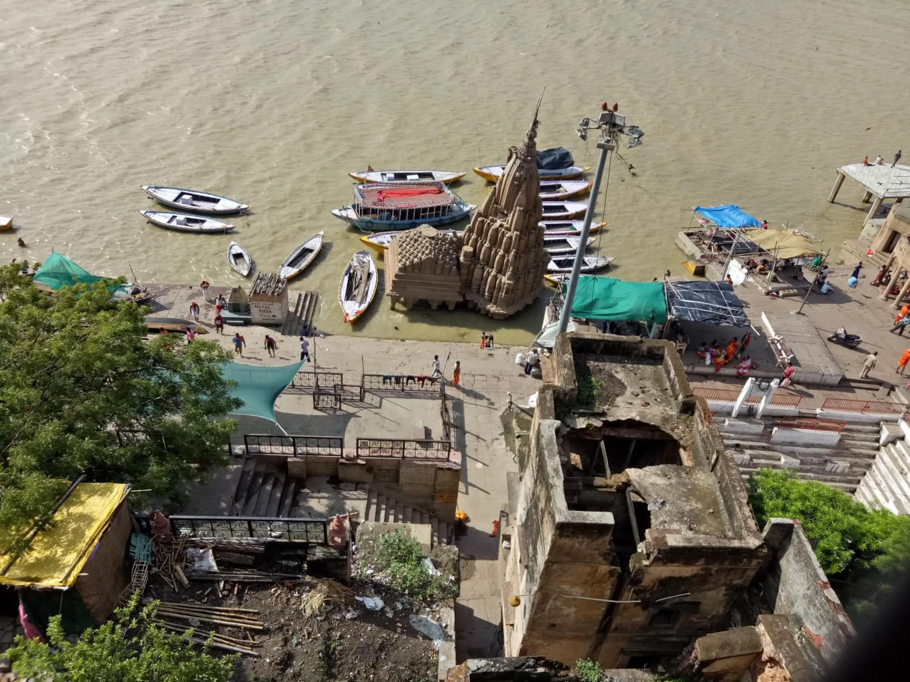 Balcony/Terrace, Bird's-eye View in Scindhia Guest House