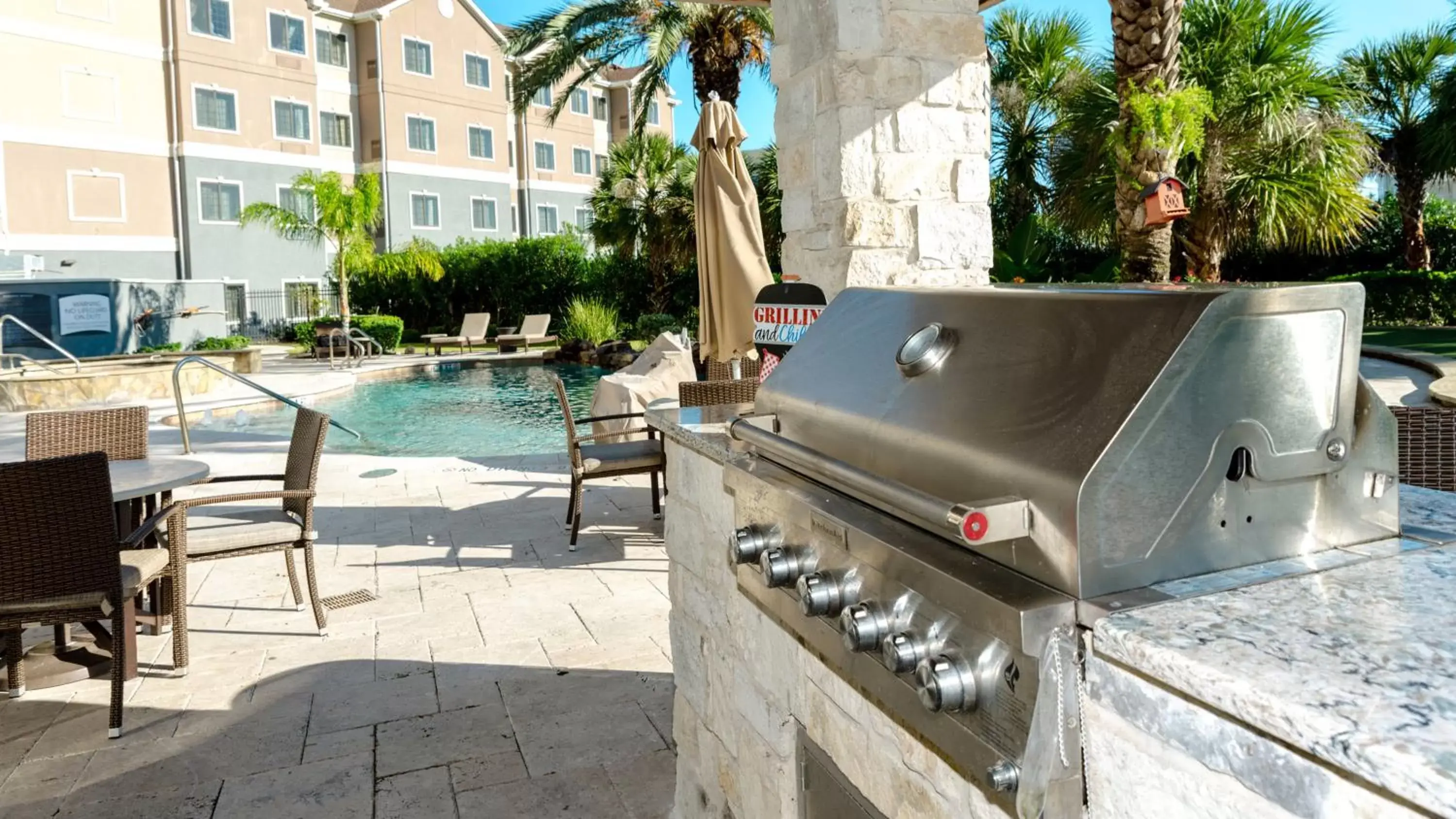 Lobby or reception, BBQ Facilities in Staybridge Suites Houston-NASA Clear Lake, an IHG Hotel