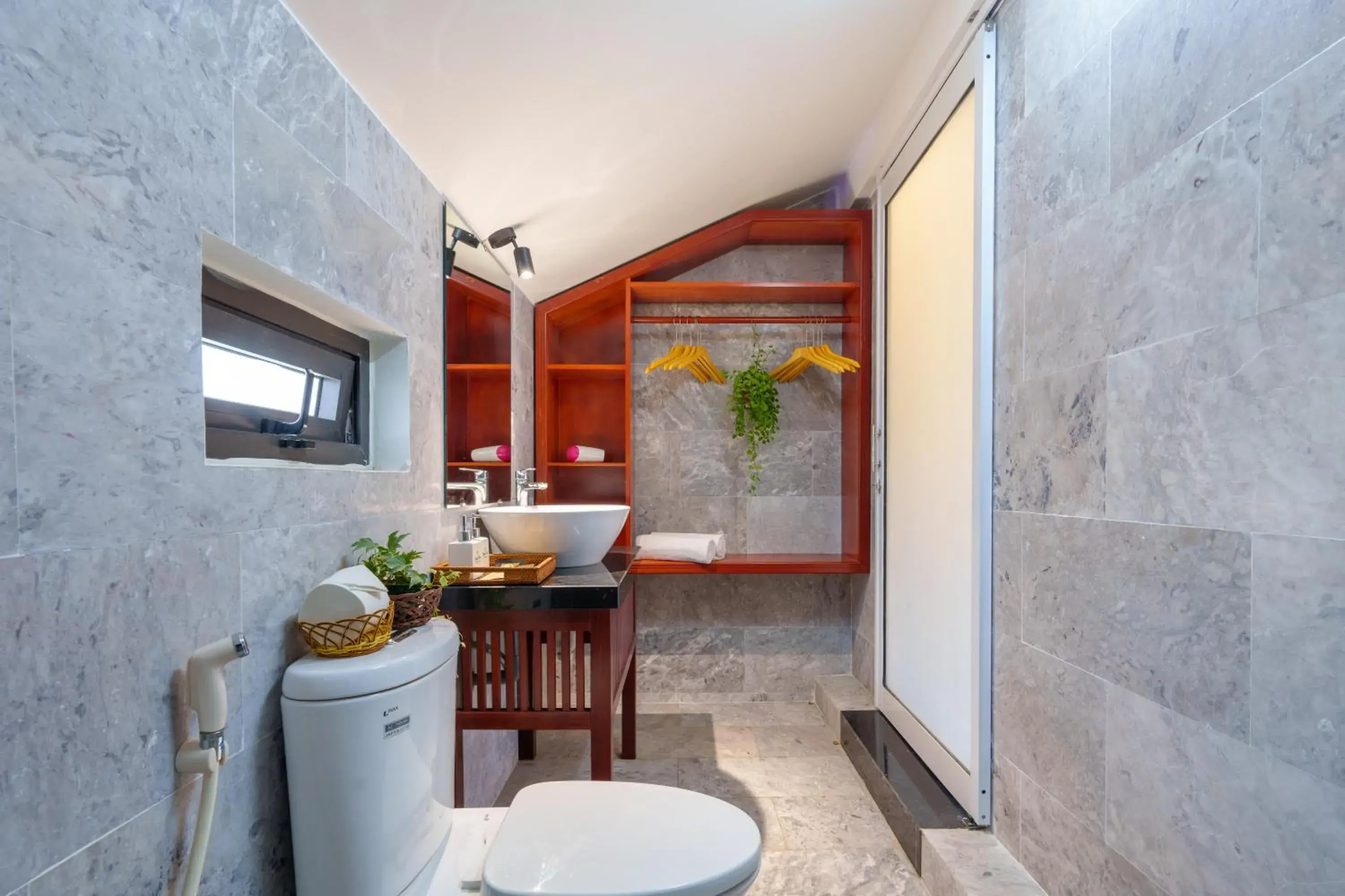 Bathroom in Thien Tan Villa with Private Pool